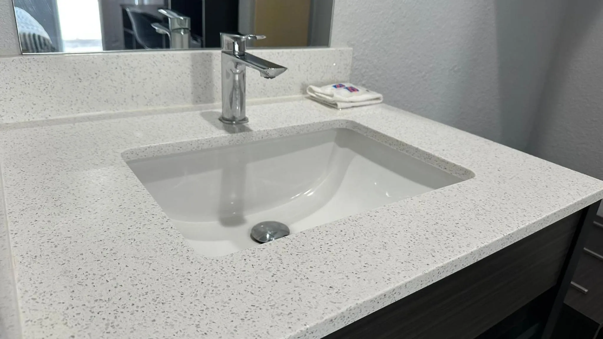 Bathroom in Studio 6 Suites San Ysidro CA San Diego South Bay