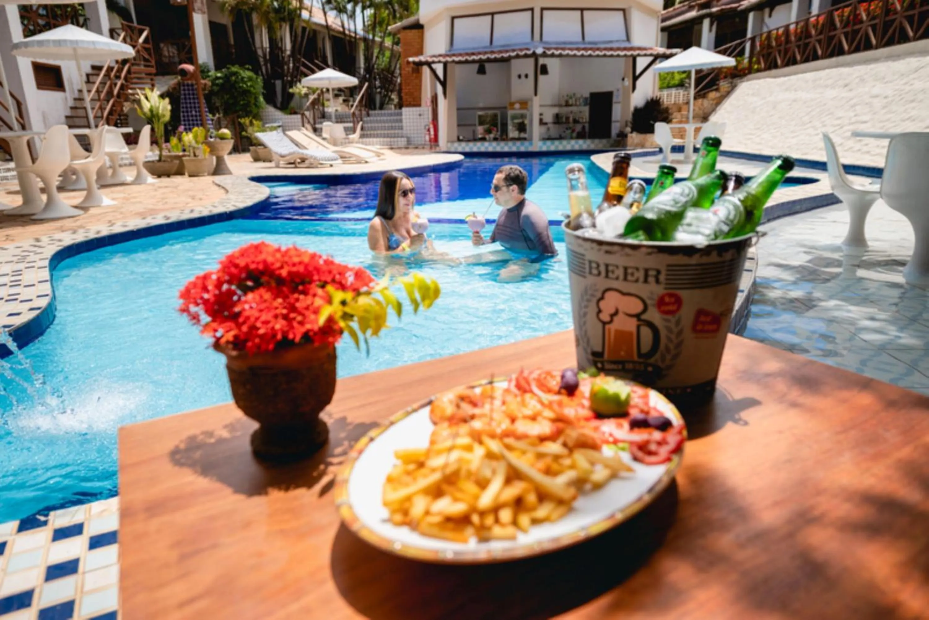 Lounge or bar in Pousada Bicho Preguiça