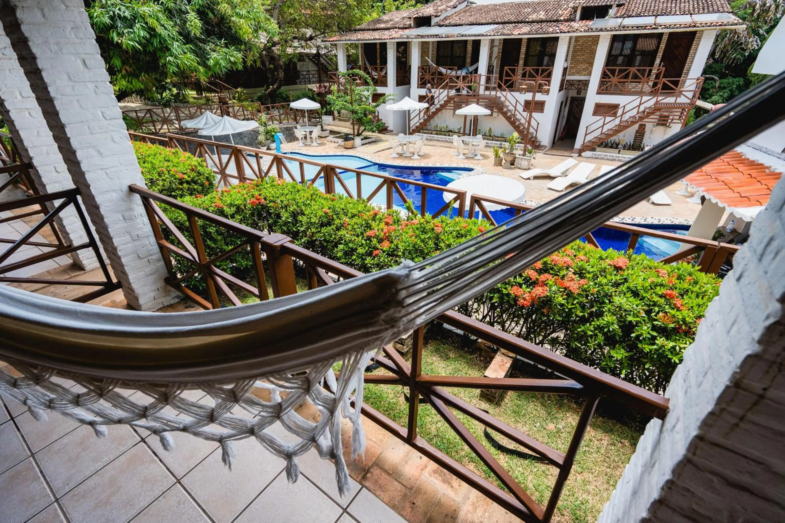 Patio in Pousada Bicho Preguiça