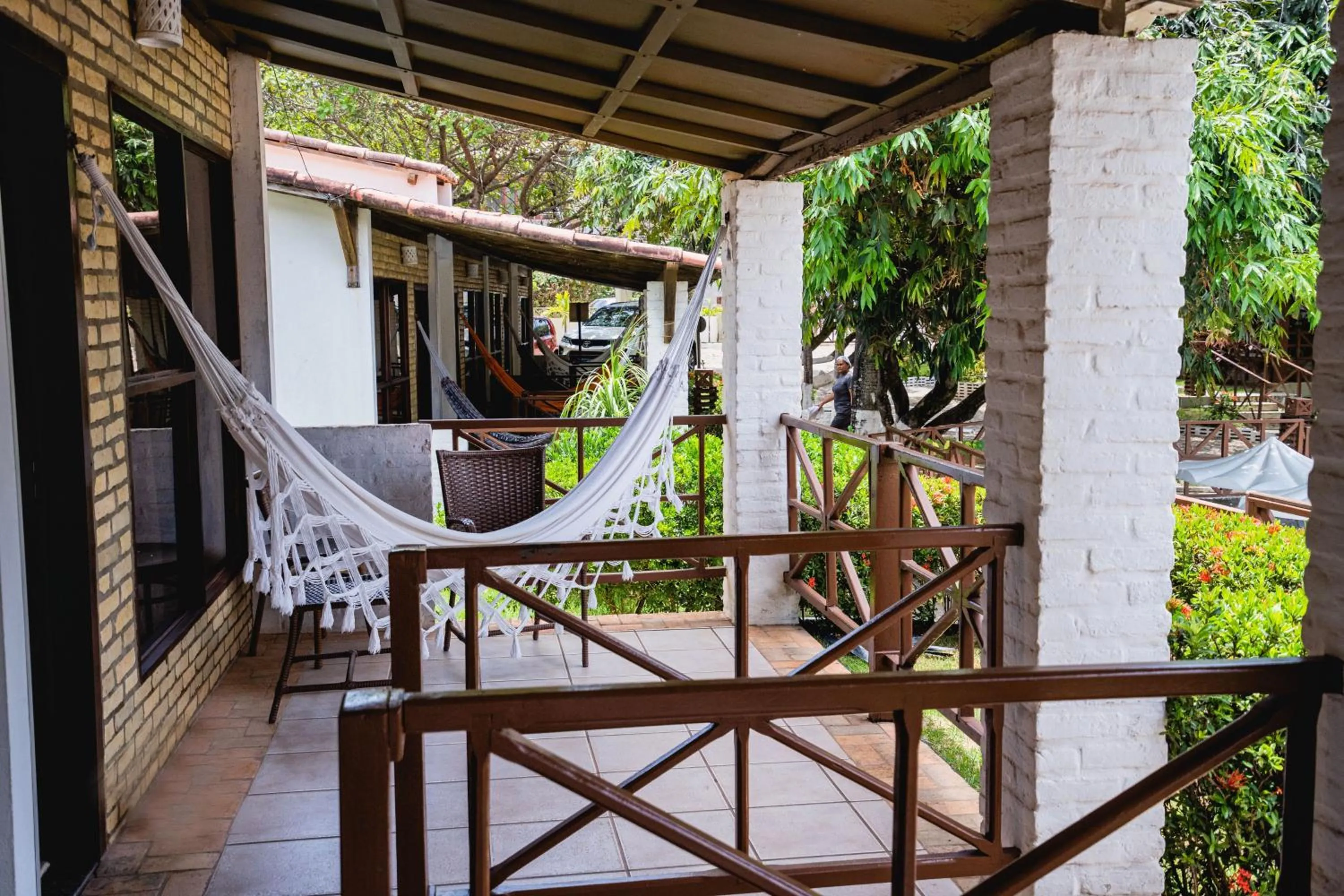 Patio in Pousada Bicho Preguiça