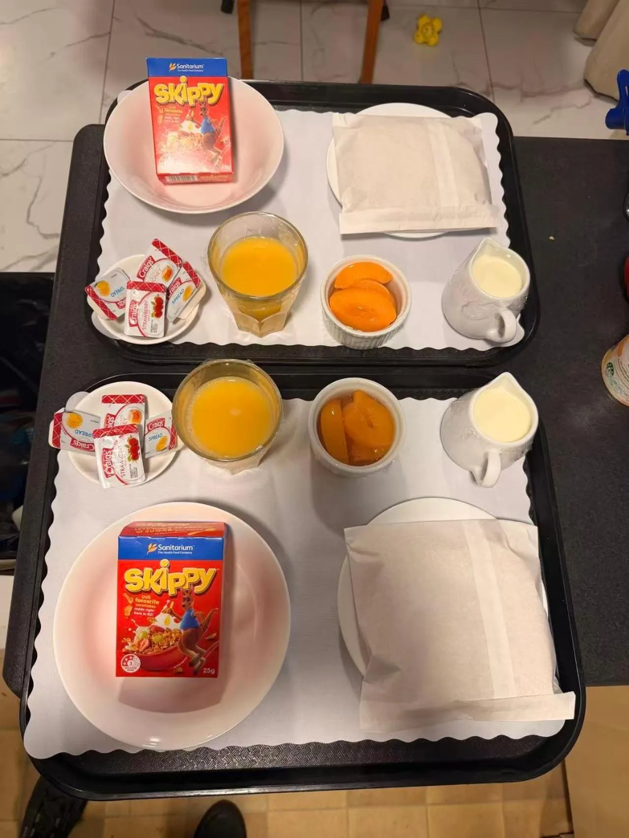 Continental breakfast in Bella Vista Motel Hamilton