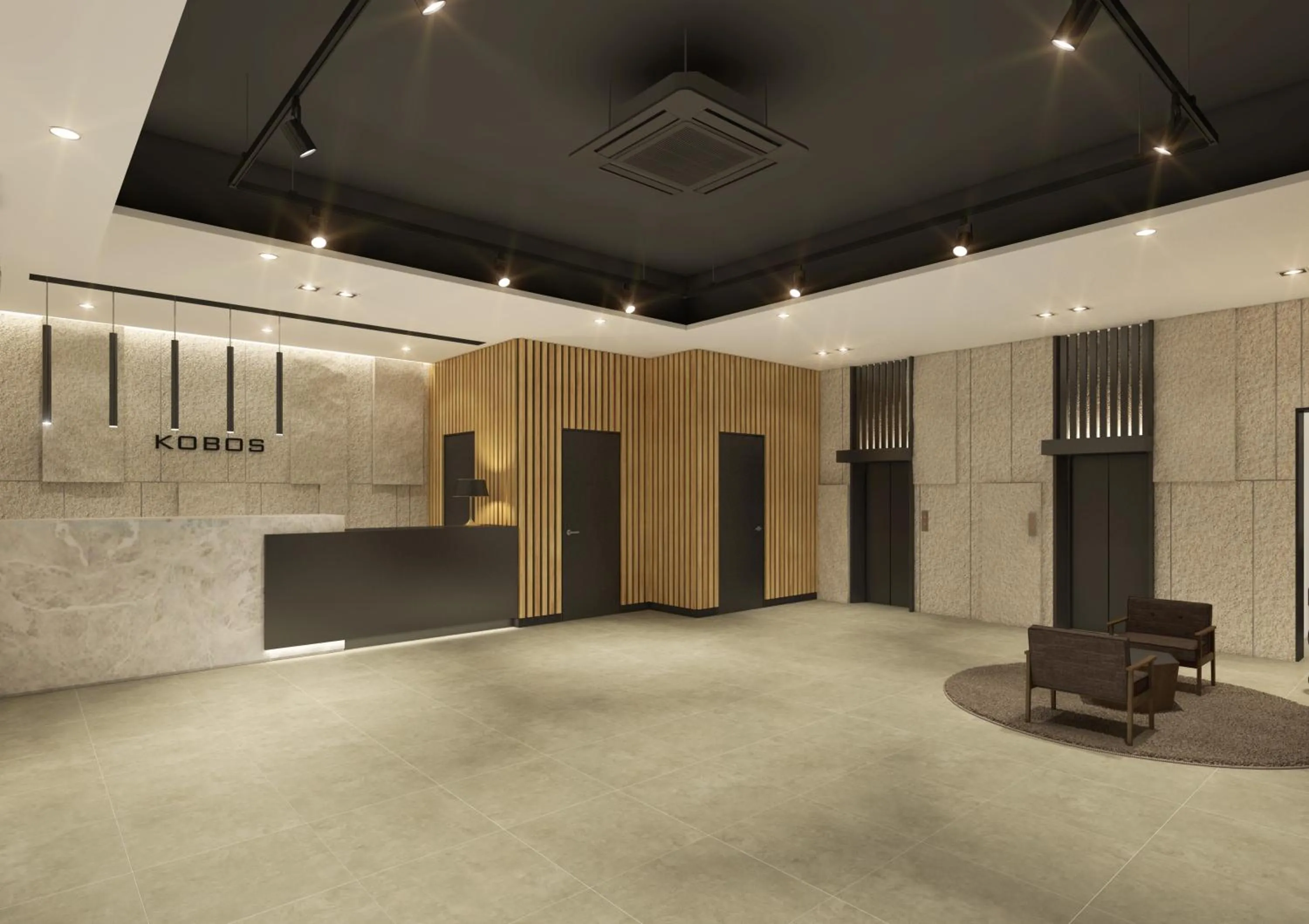 Lobby or reception in Kobos Hotel