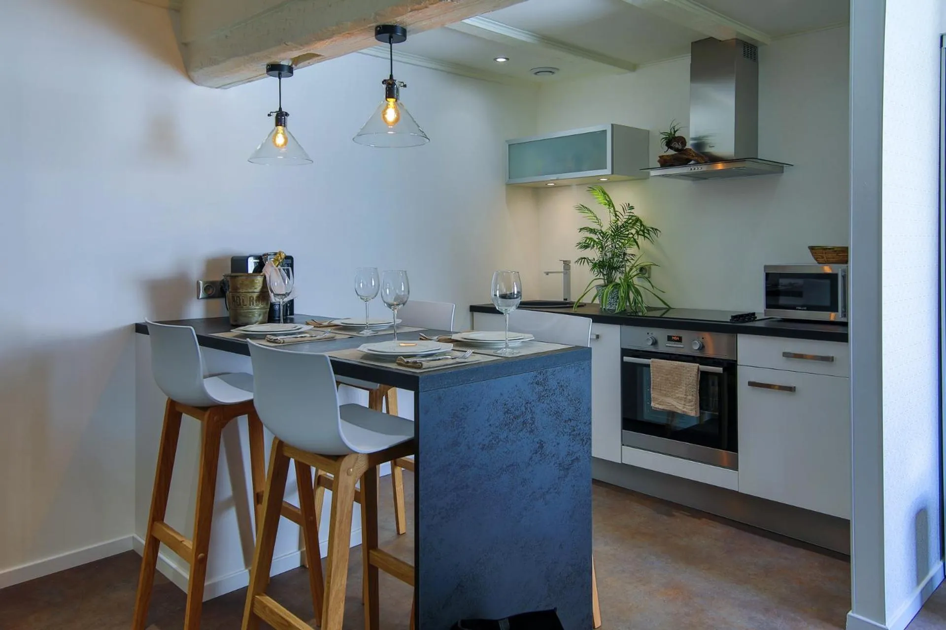 Kitchen or kitchenette in Suites Residences Spa