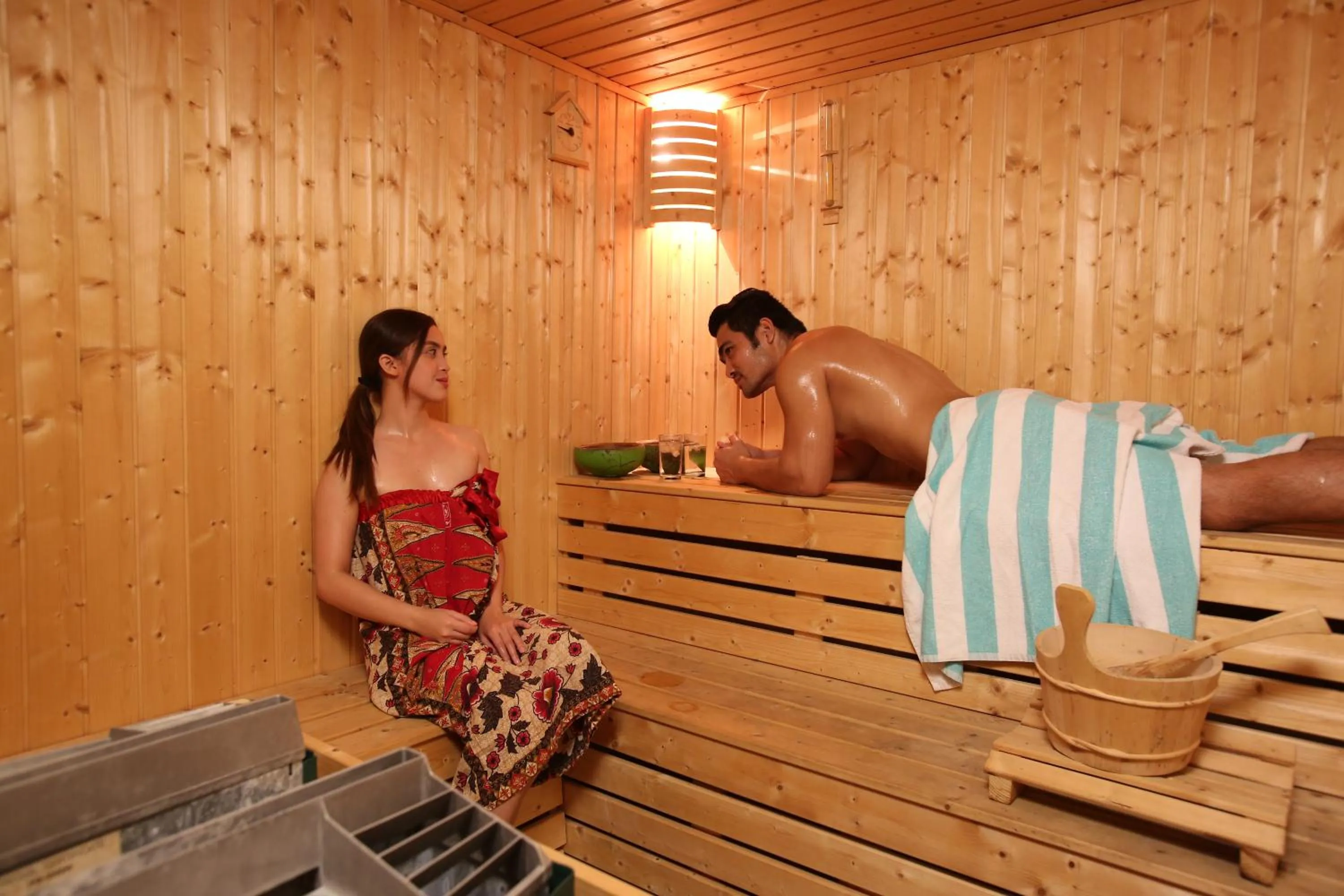 Steam room in Crown Regency Hotel & Towers