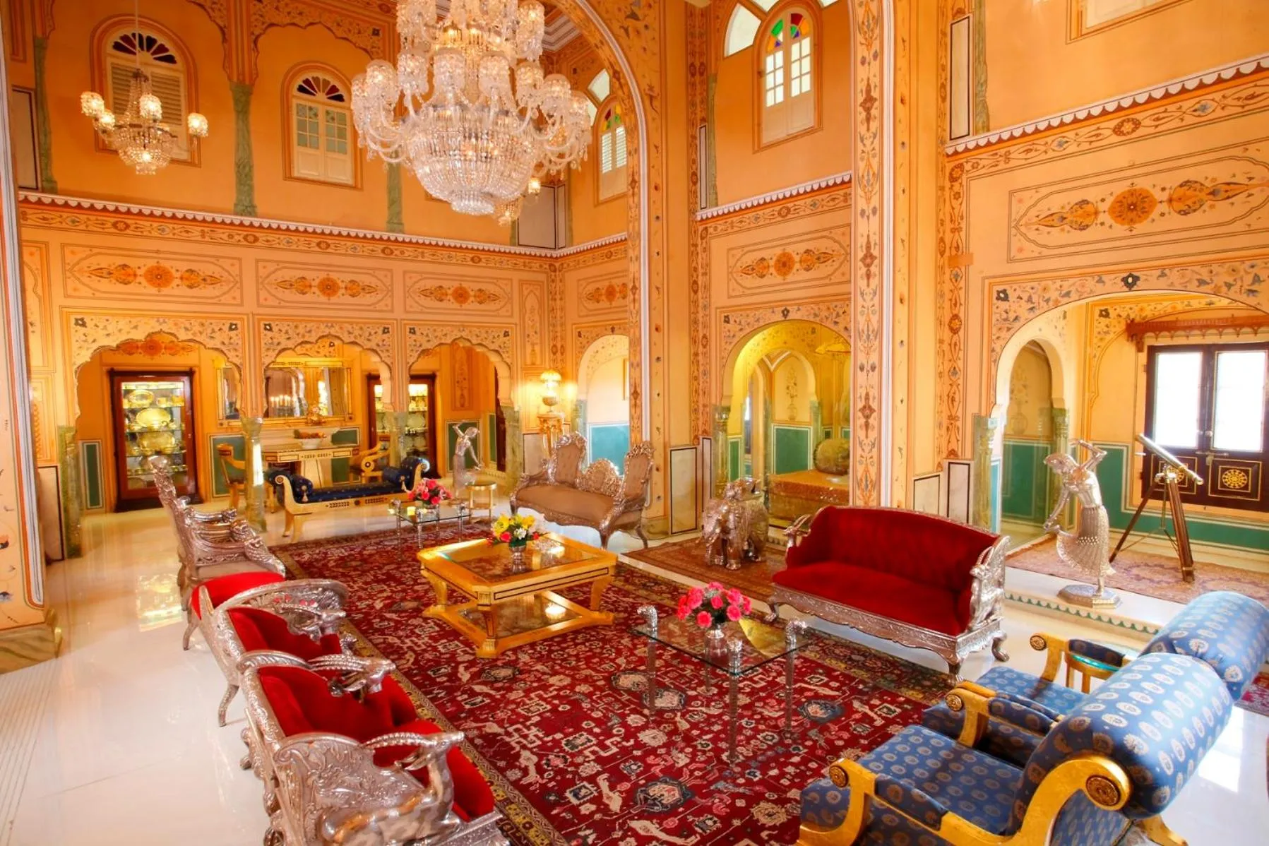 Living room in The Raj Palace (Small Luxury Hotels of the World)