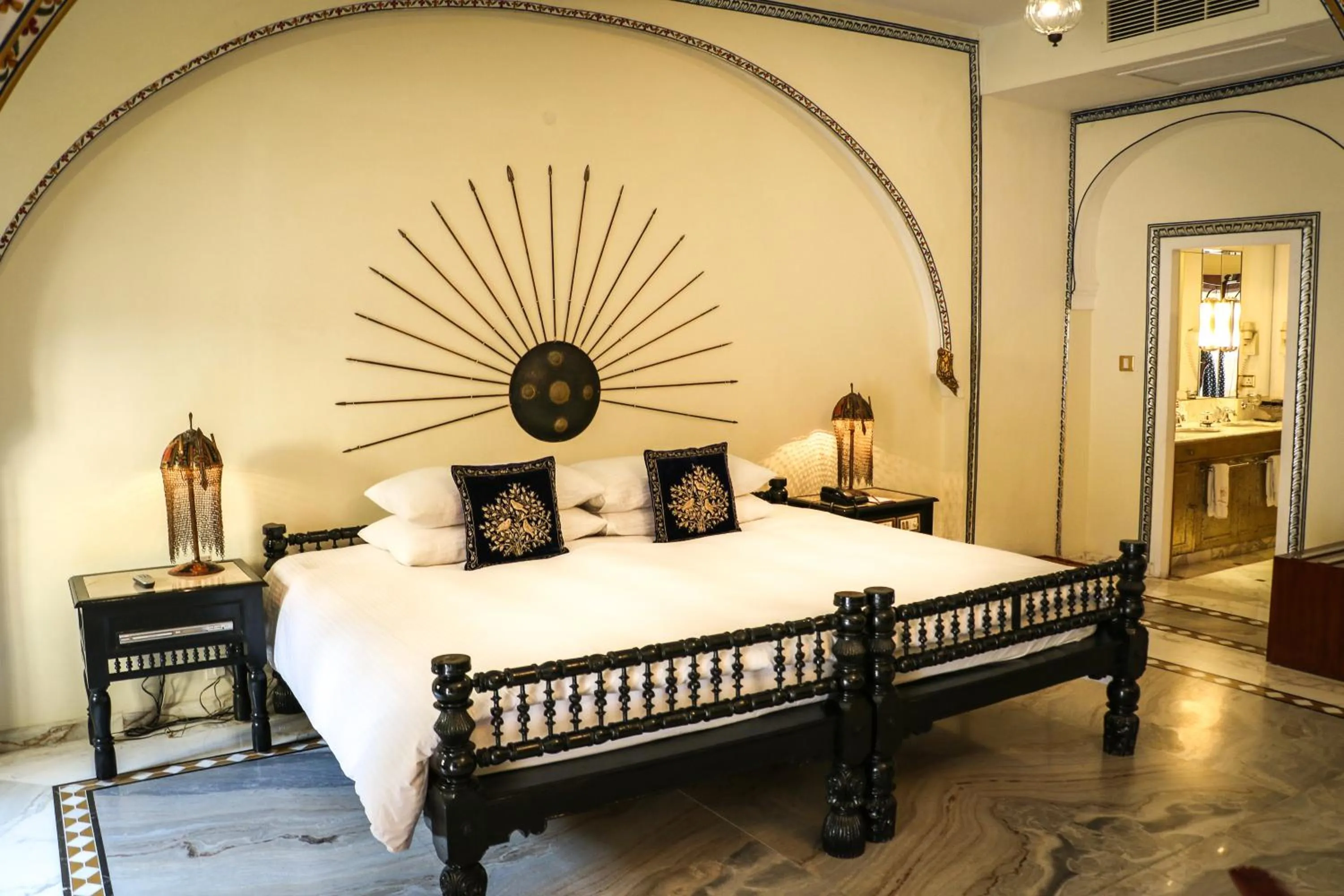 Bed in The Raj Palace (Small Luxury Hotels of the World)