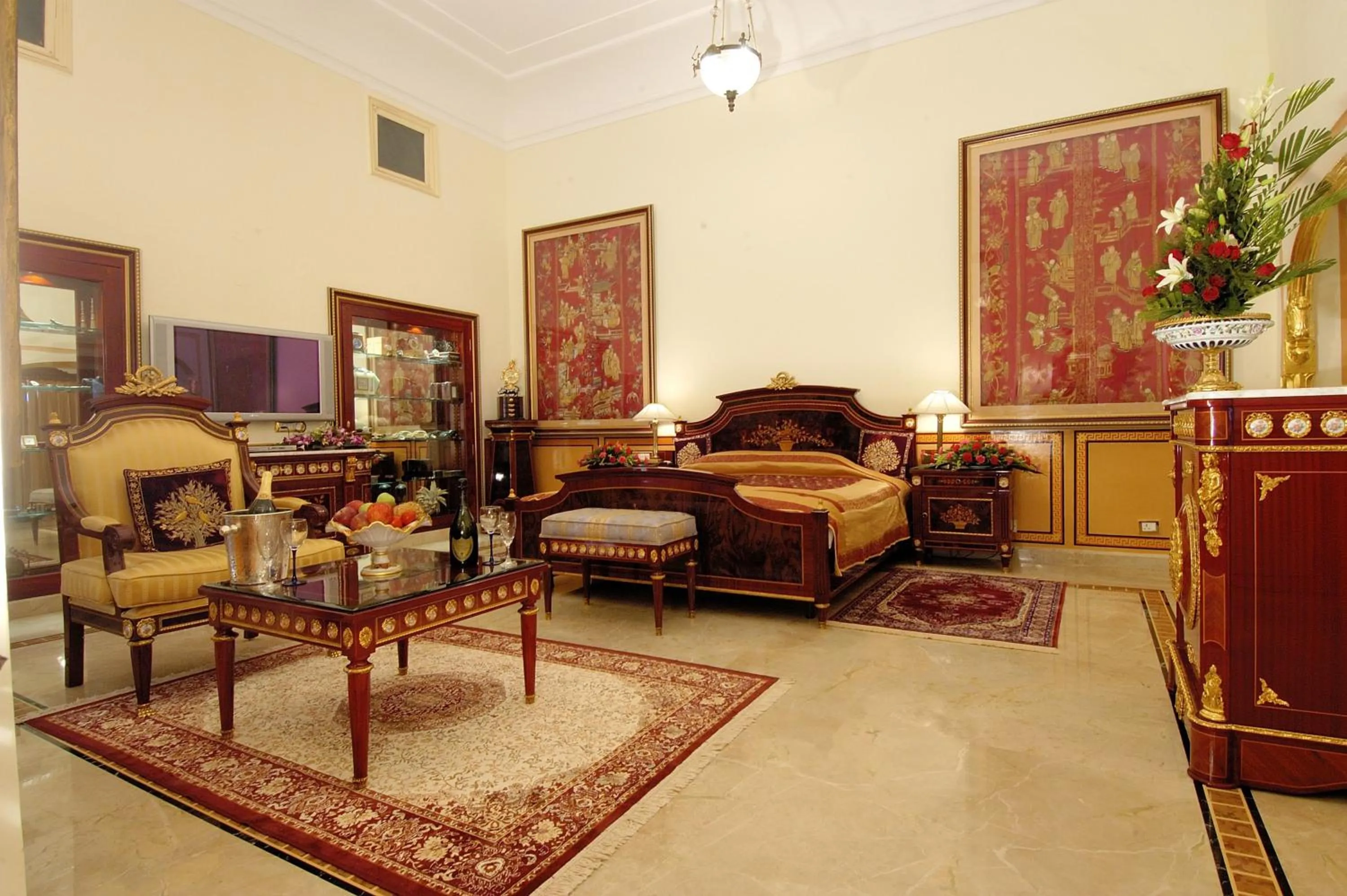 Bedroom in The Raj Palace (Small Luxury Hotels of the World)
