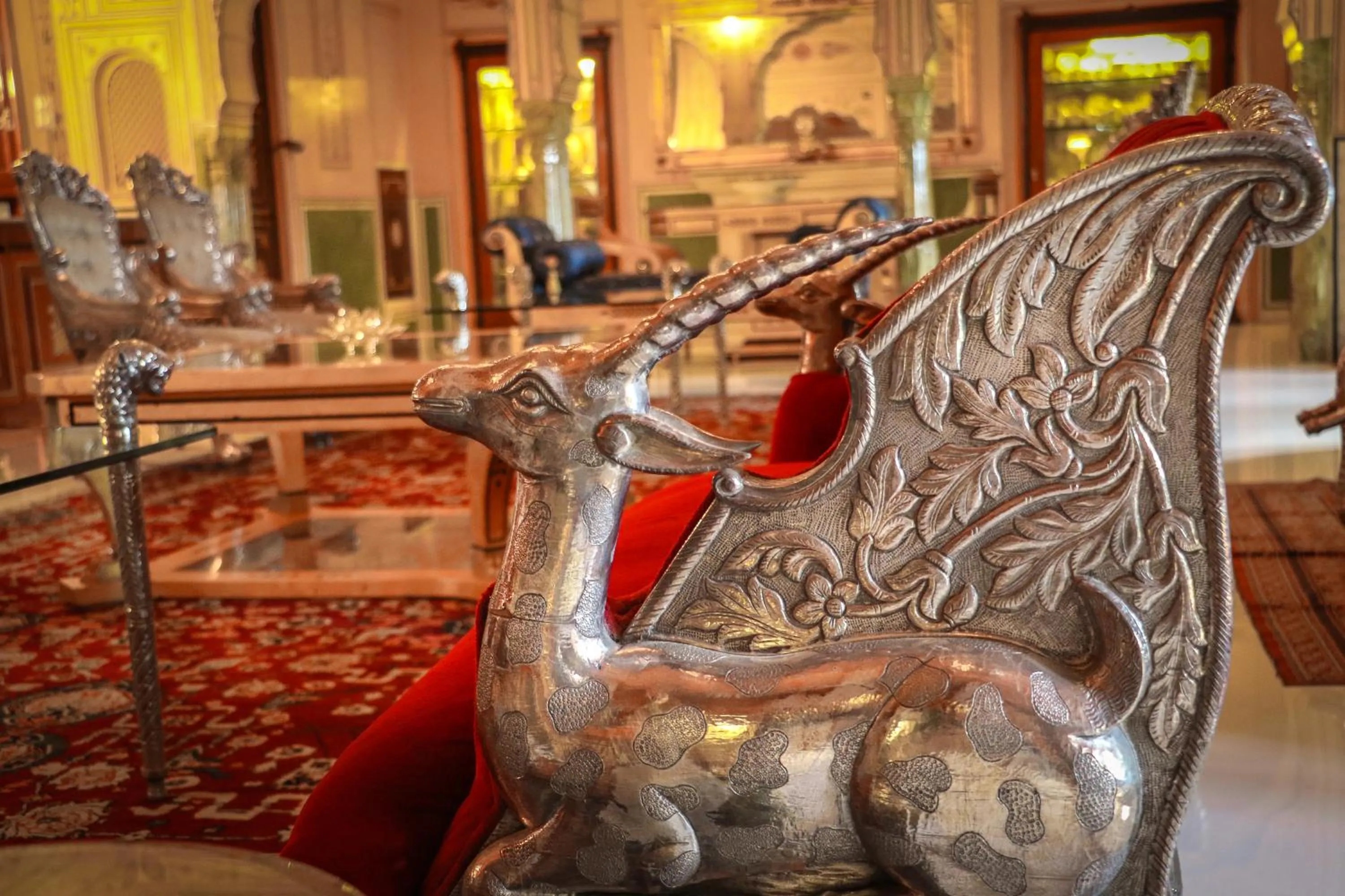 Living room in The Raj Palace (Small Luxury Hotels of the World)