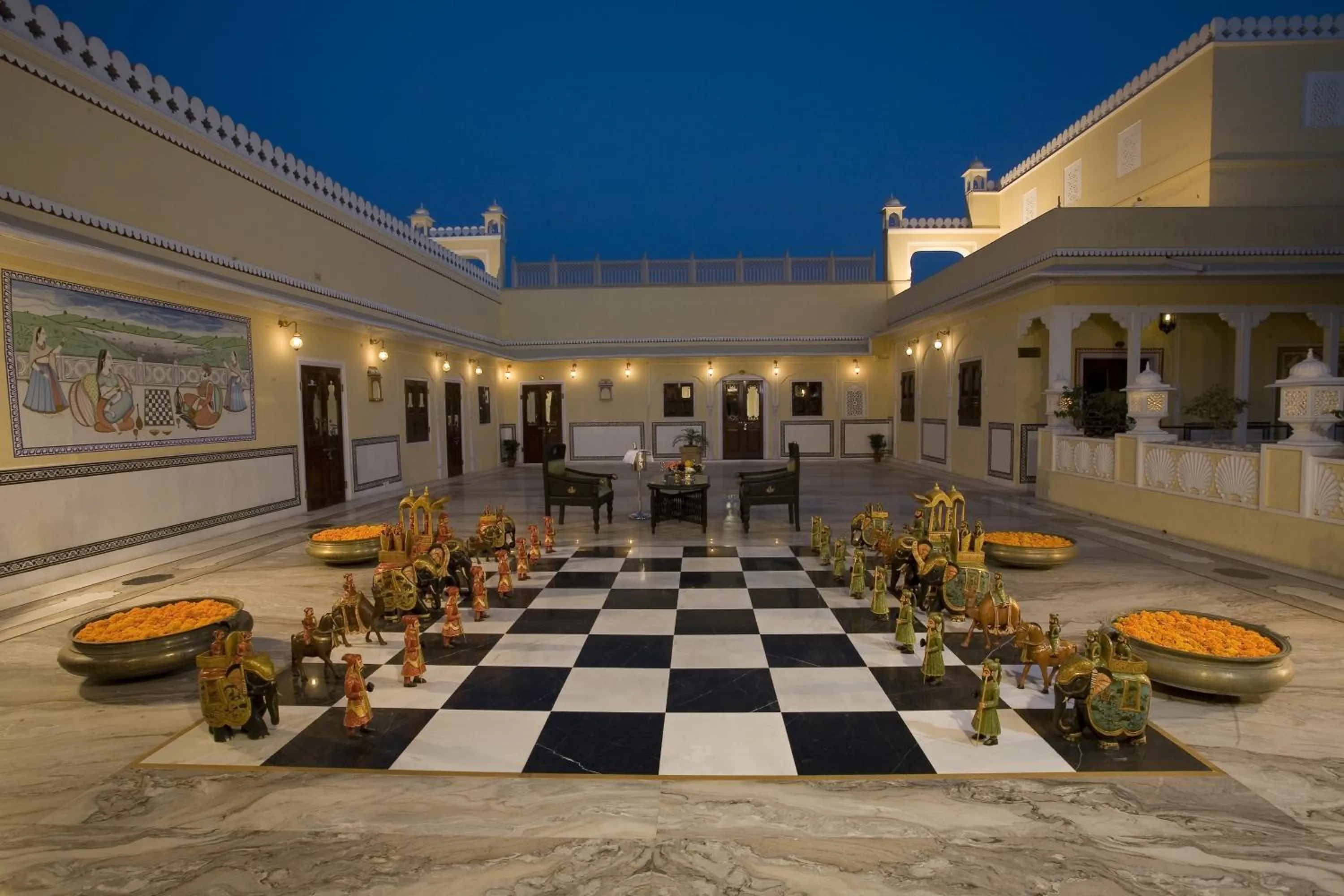 Patio in The Raj Palace (Small Luxury Hotels of the World)