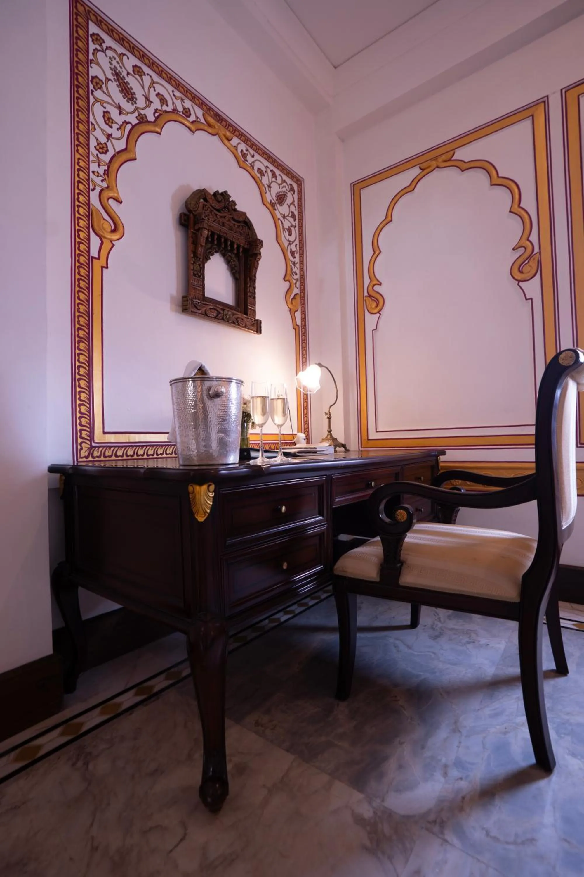 Living room in The Raj Palace (Small Luxury Hotels of the World)