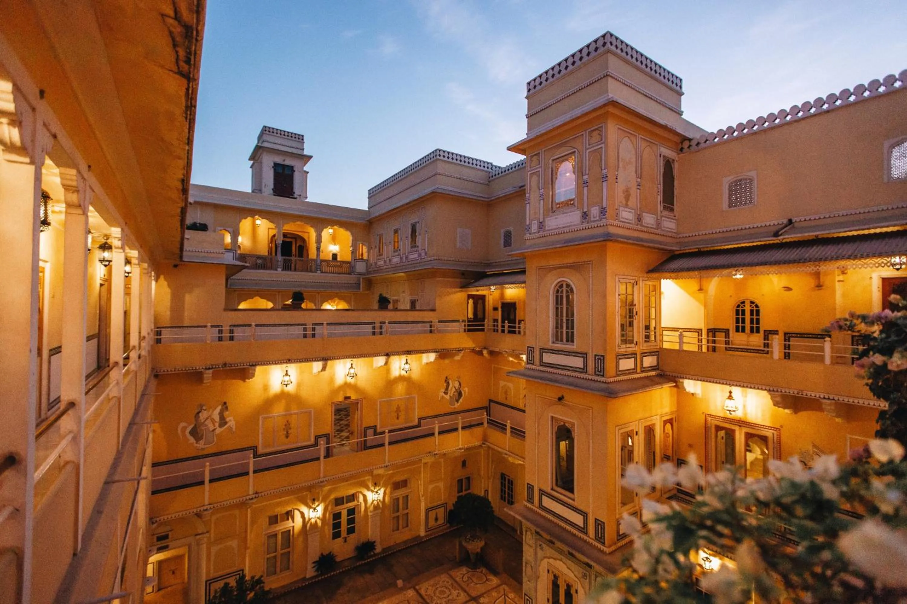 Patio in The Raj Palace (Small Luxury Hotels of the World)