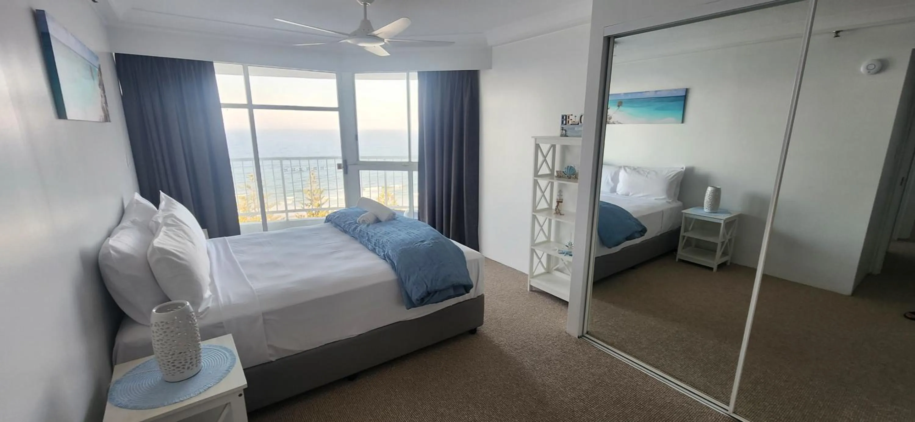 Bed in Burleigh Surf Apartments