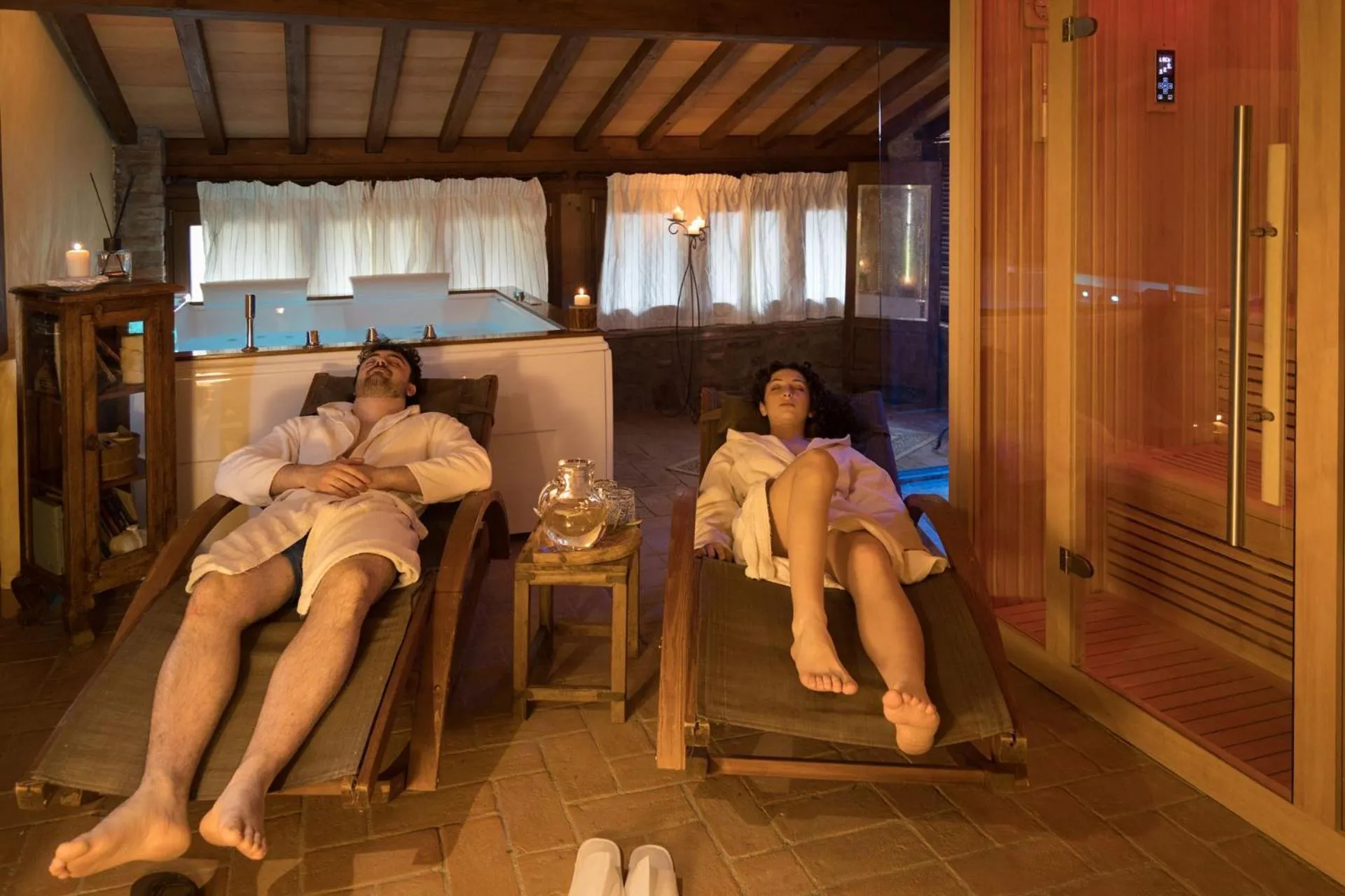 Sauna in Le Terre Di Isa
