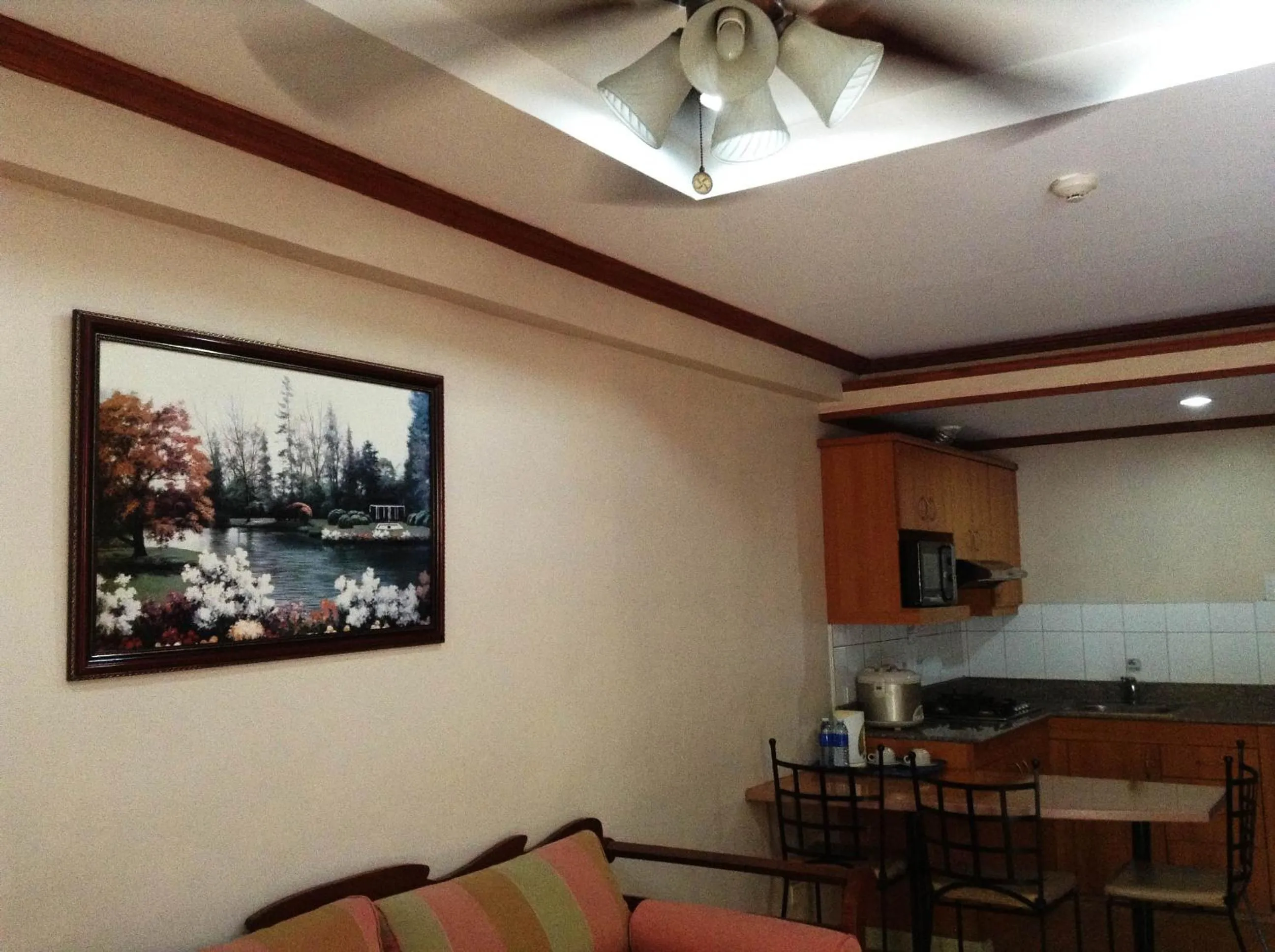Seating area in Crown Regency Residences Davao