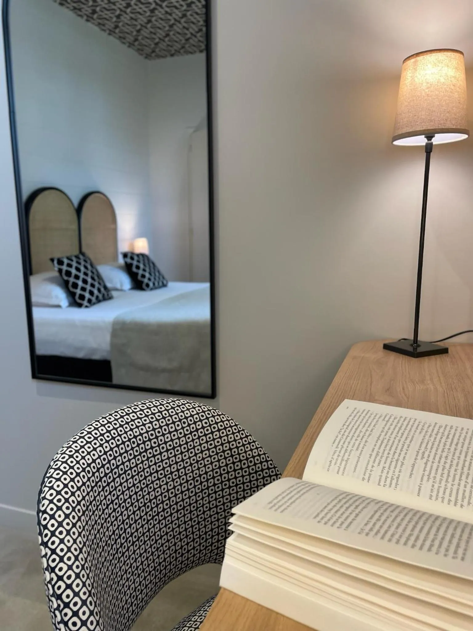 Bed in Hôtel Les Costans, The Originals Relais