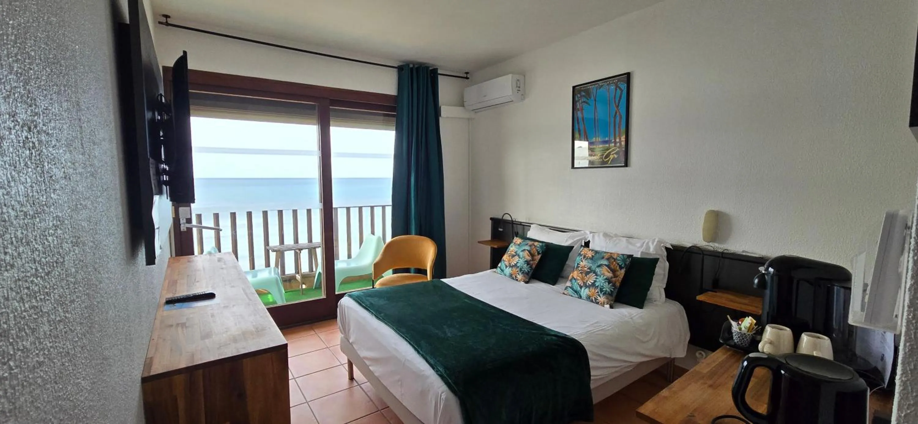 Bedroom, Bed in Hotel Chanteplage