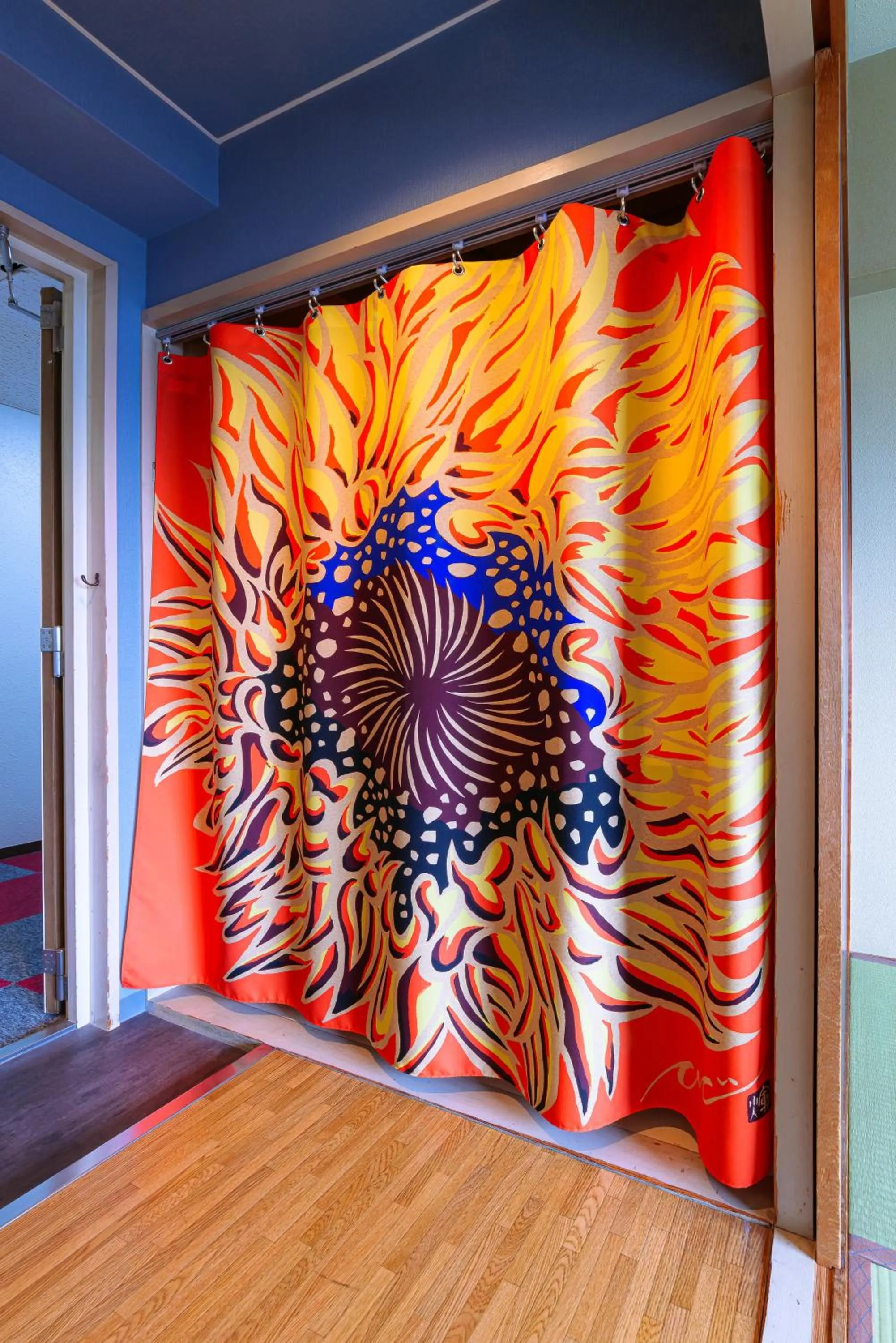 Decorative detail in Kyoto Travellers Inn