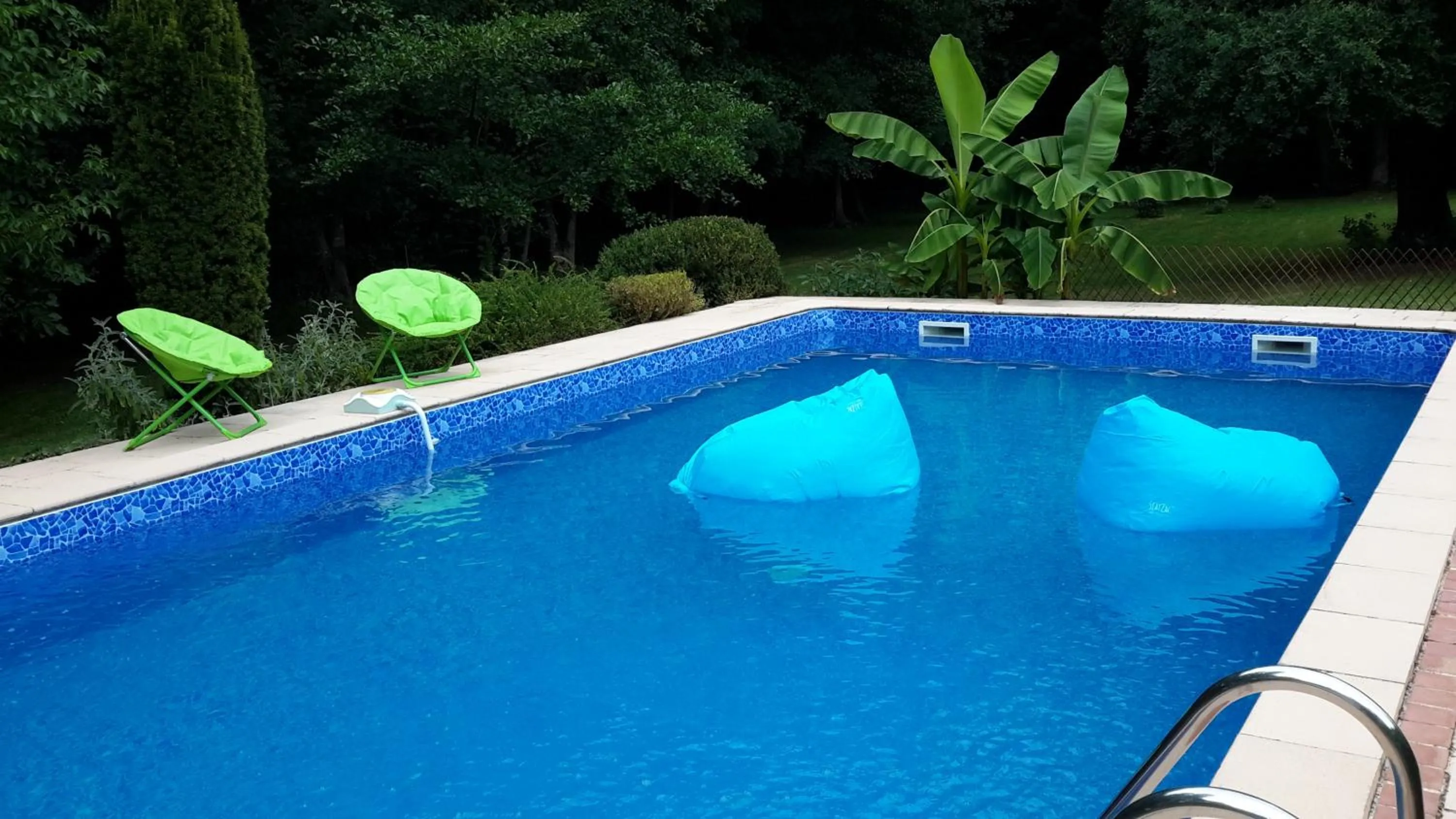 Pool view in Moulin De Ladausse