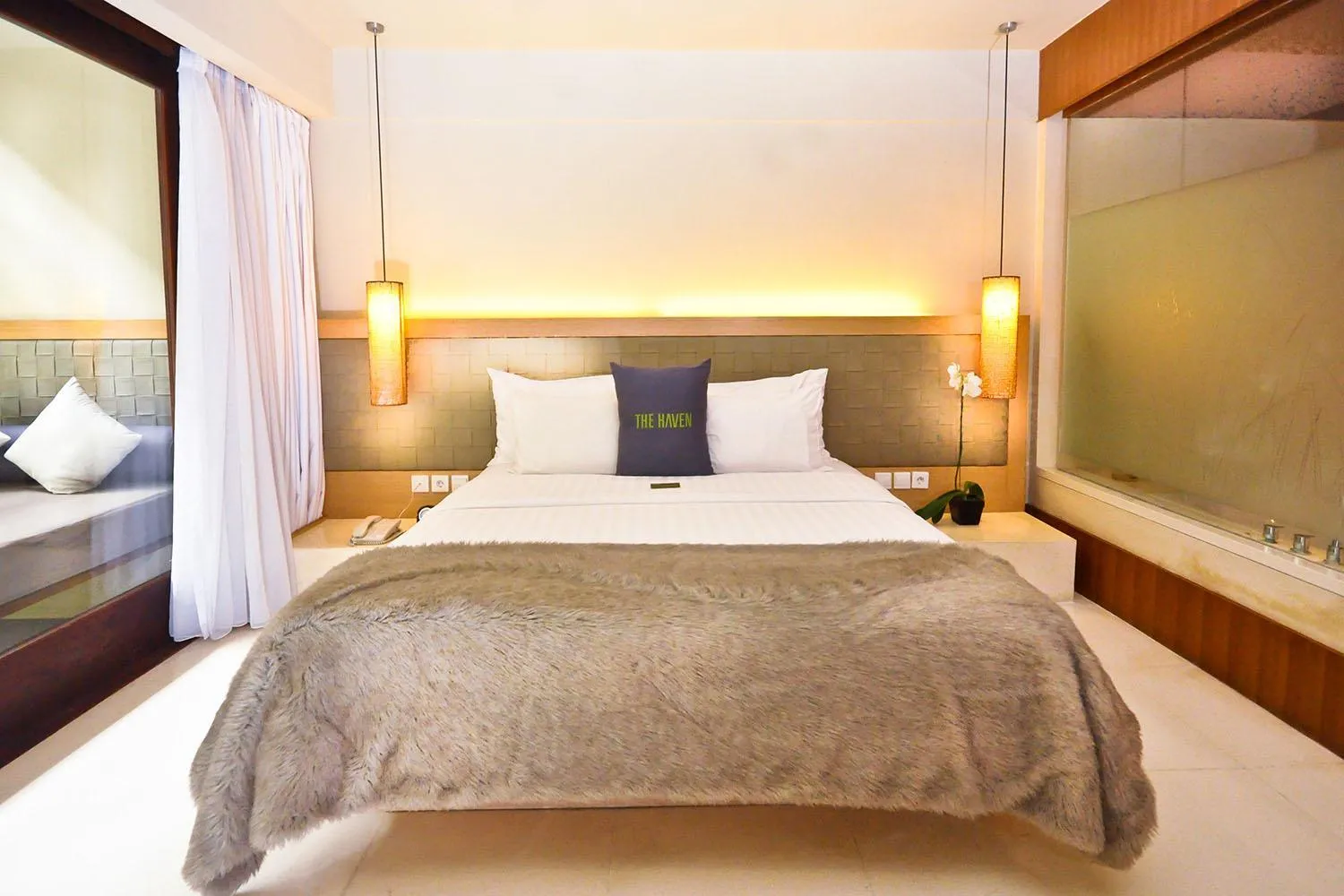 Bed in THE HAVEN Bali Seminyak