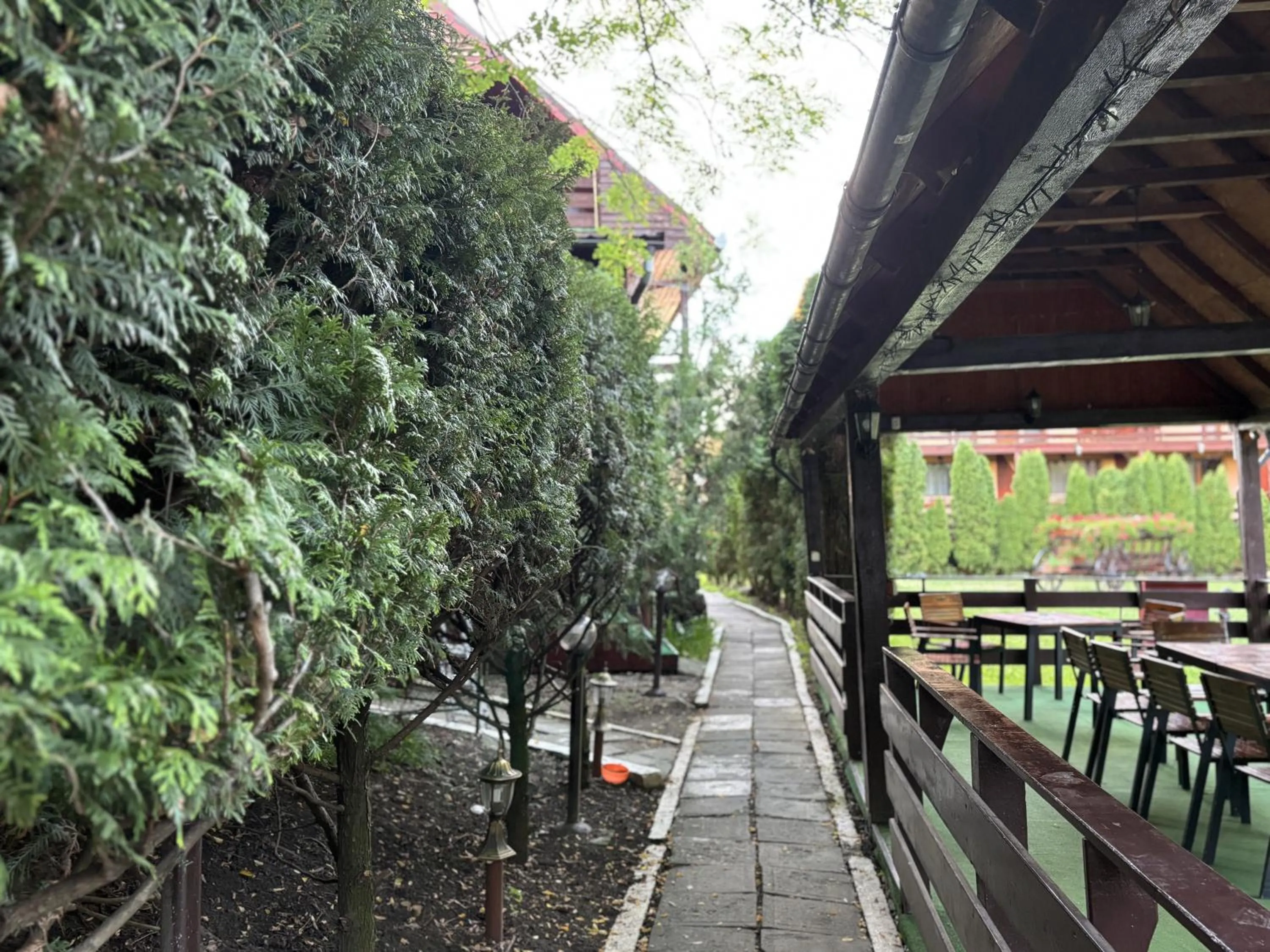 Inner courtyard view in Casa Bazna