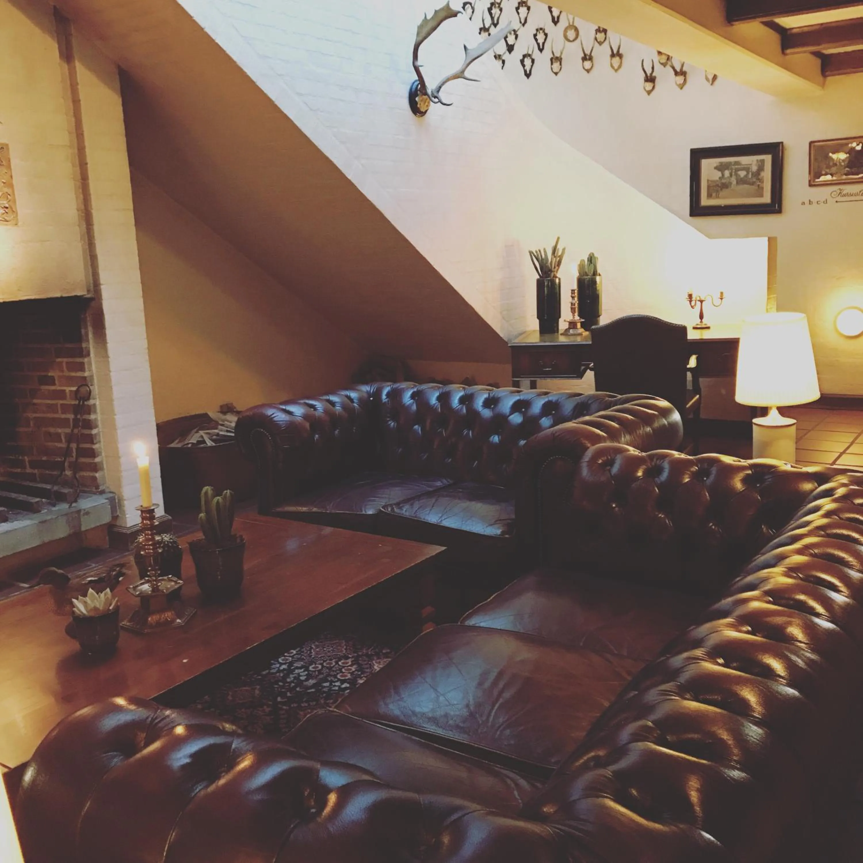 Living room in Tylstrup Kro og Motel