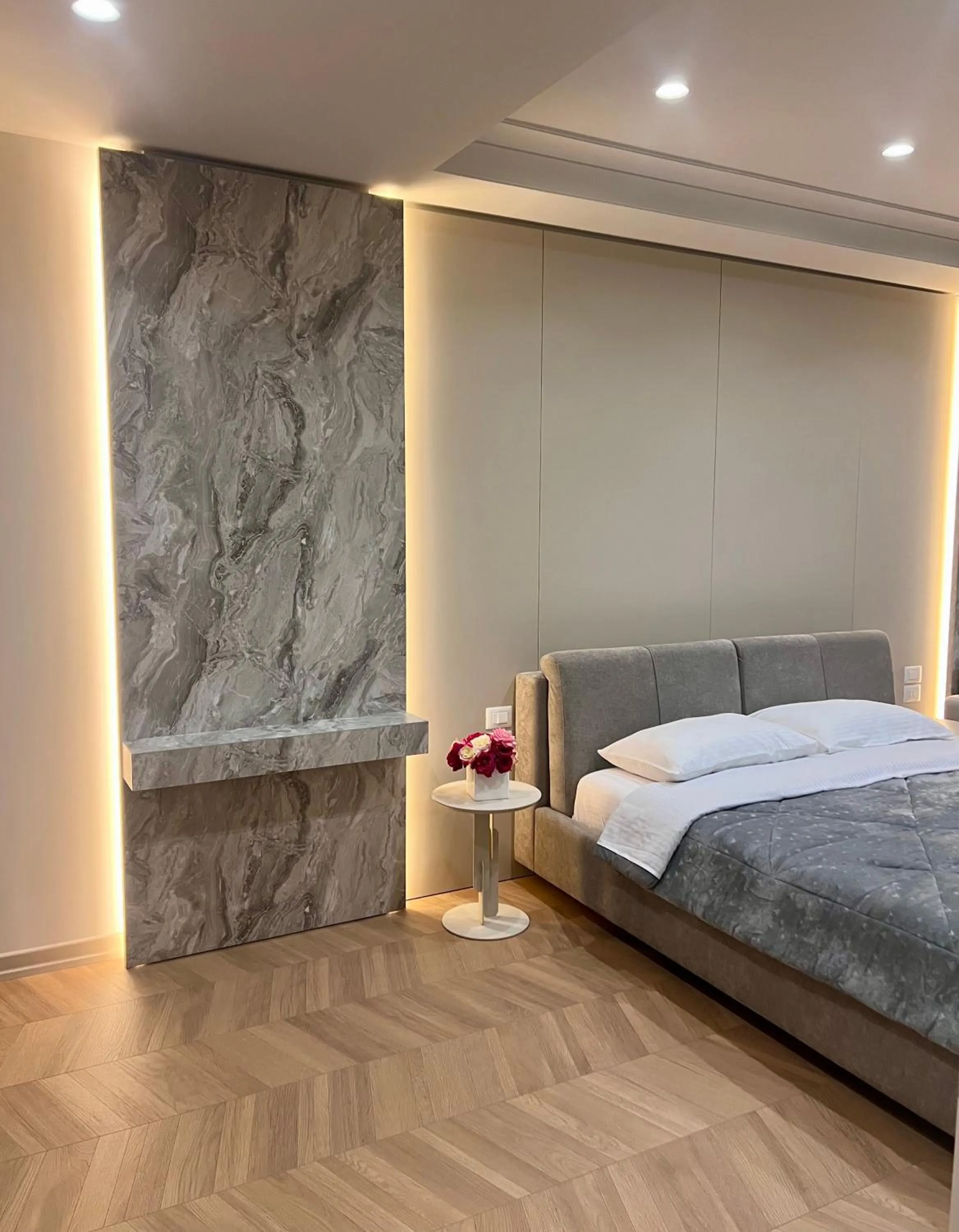 Bed in Hotel Vila Kalcuni Sarande