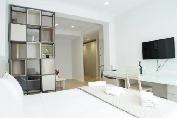 Bed in Hotel Vila Kalcuni Sarande