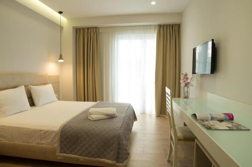 Bed in Hotel Vila Kalcuni Sarande