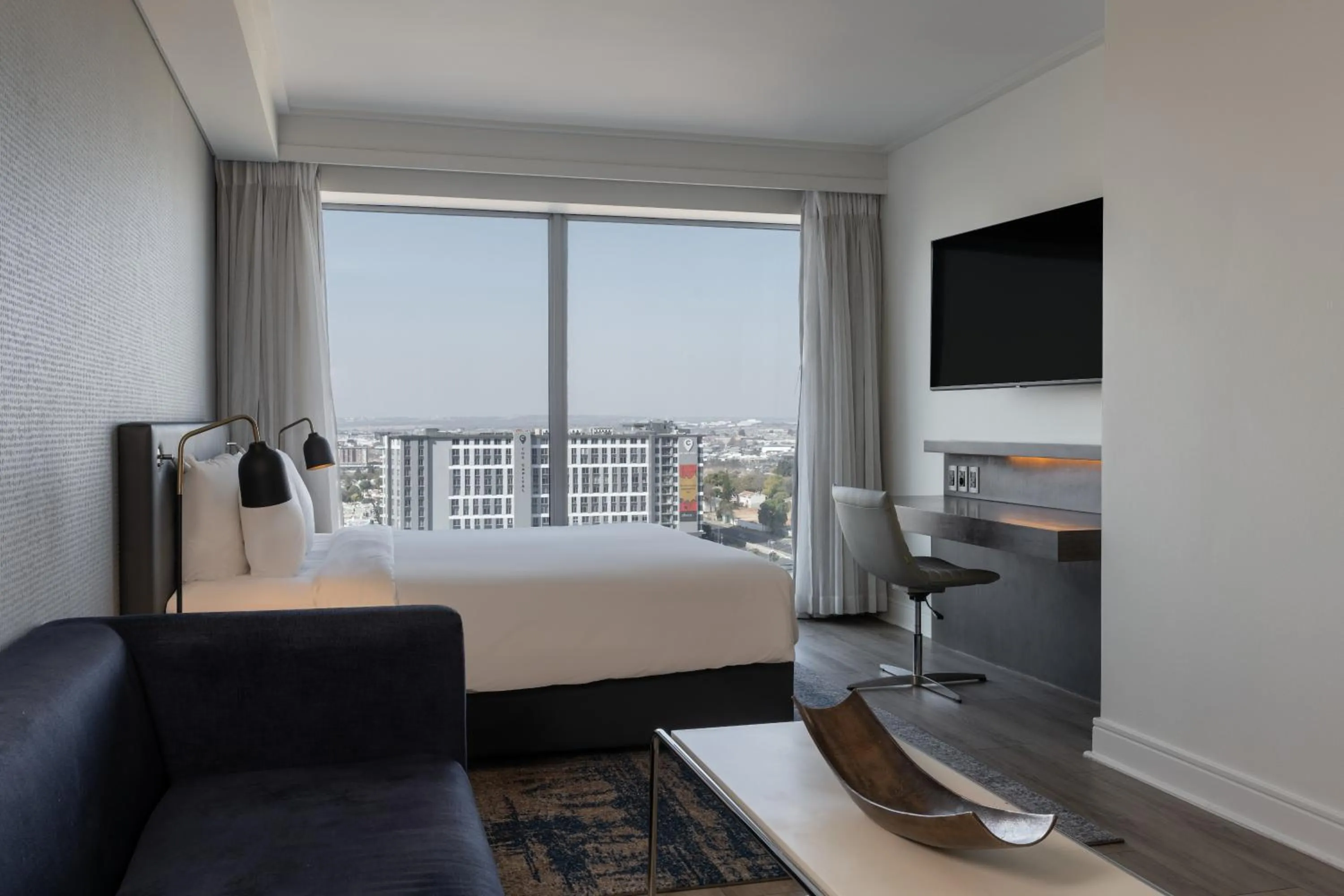 Bed in Radisson Blu Gautrain Hotel, Sandton Johannesburg