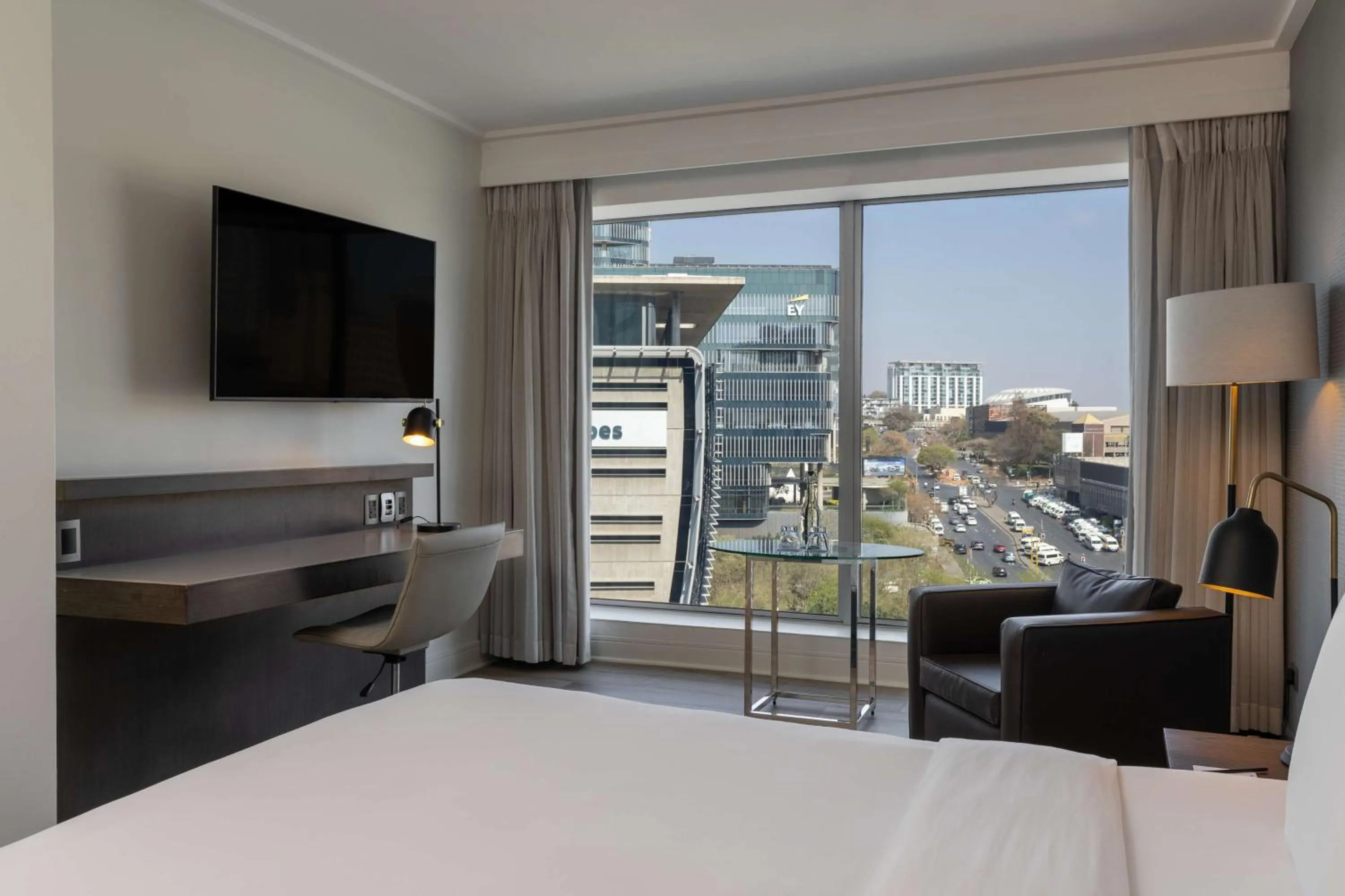 Bed in Radisson Blu Gautrain Hotel, Sandton Johannesburg