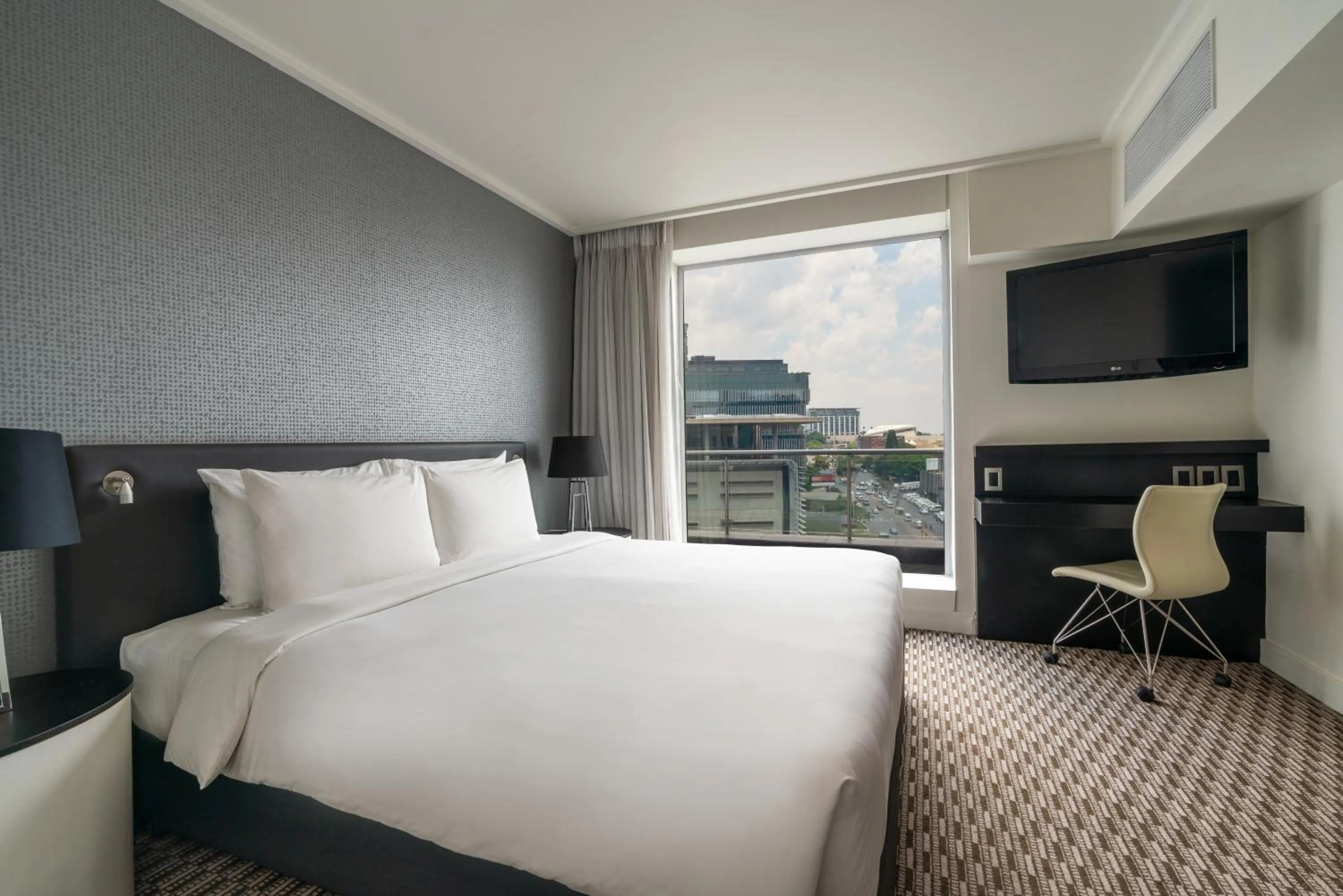 Bed in Radisson Blu Gautrain Hotel, Sandton Johannesburg