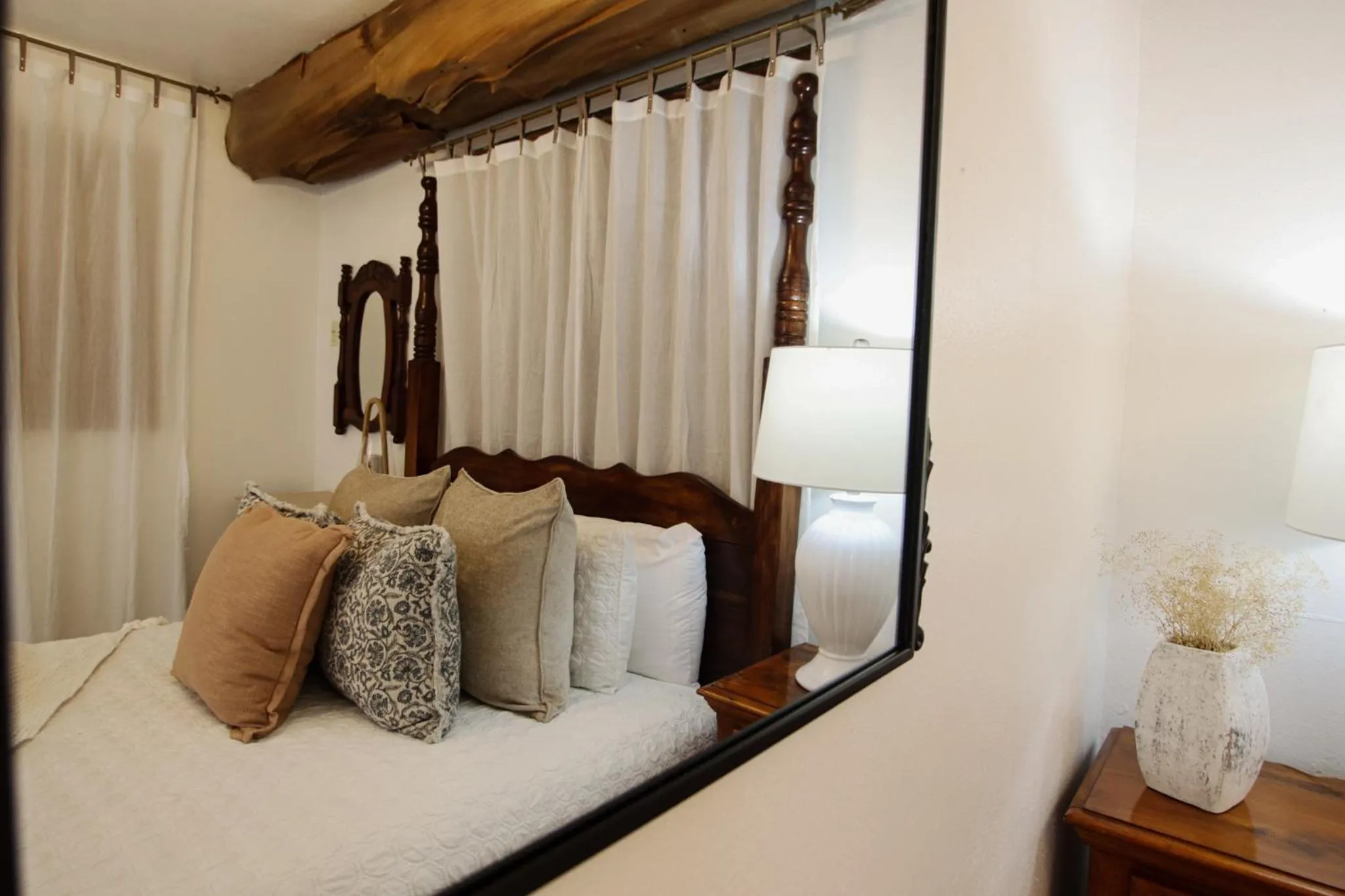 View (from property/room), Bed in Hacienda Tres Casitas