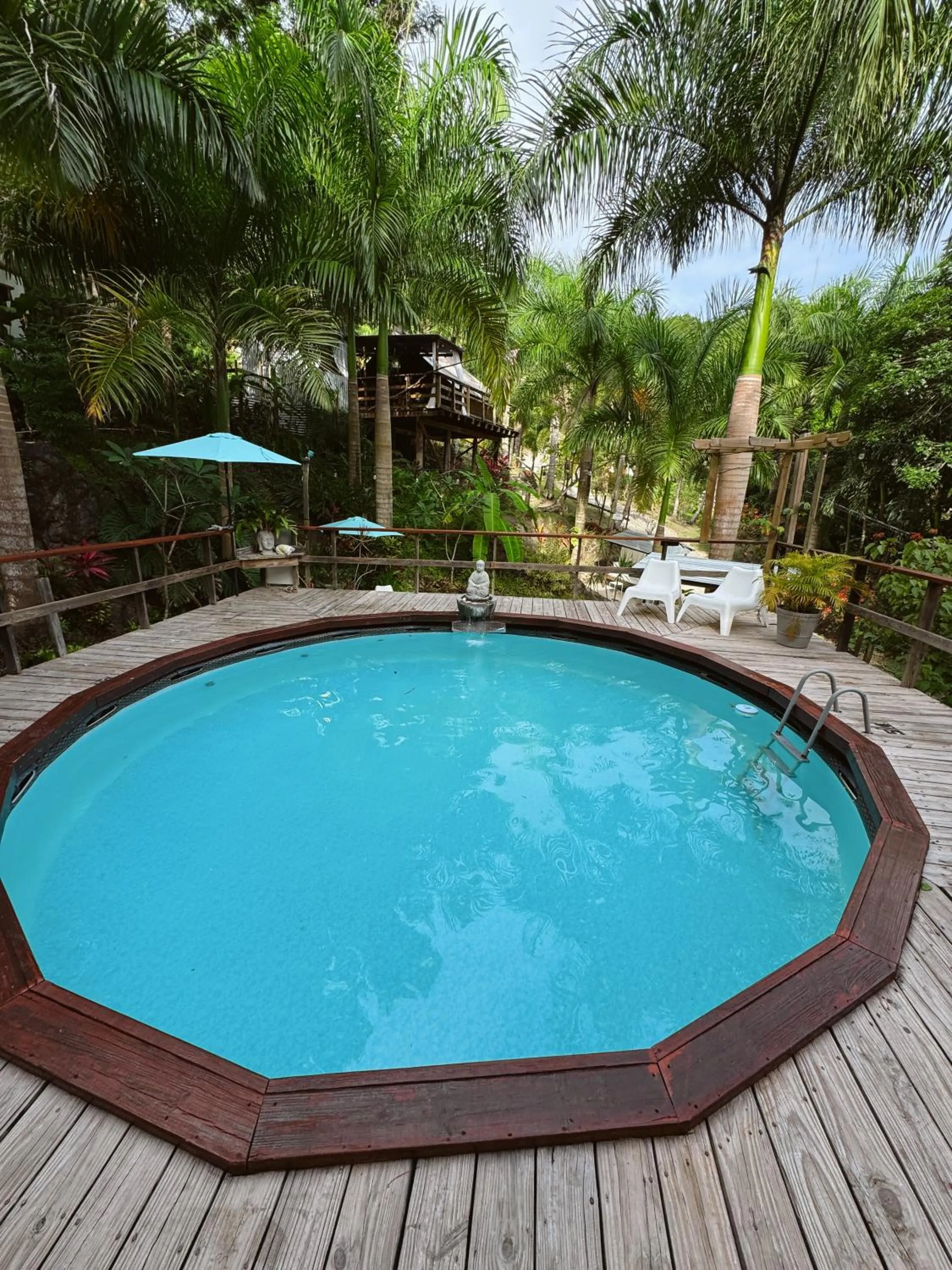 Pool view in Hacienda Tres Casitas