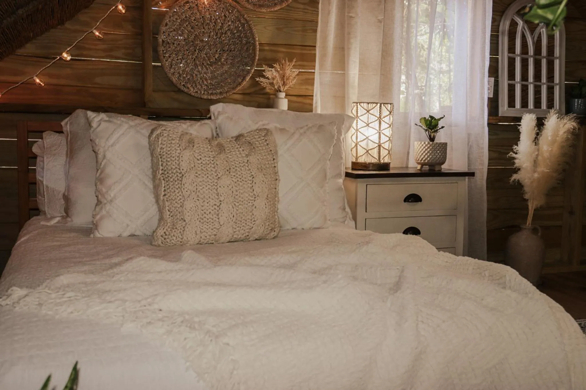 View (from property/room), Bed in Hacienda Tres Casitas