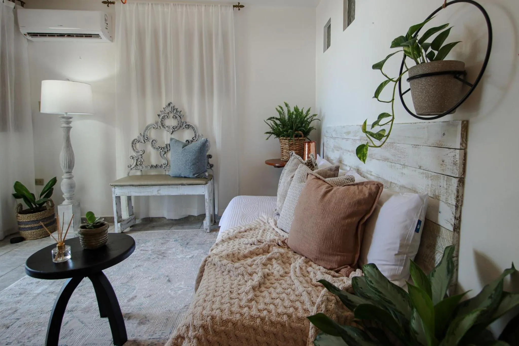 View (from property/room), Bed in Hacienda Tres Casitas