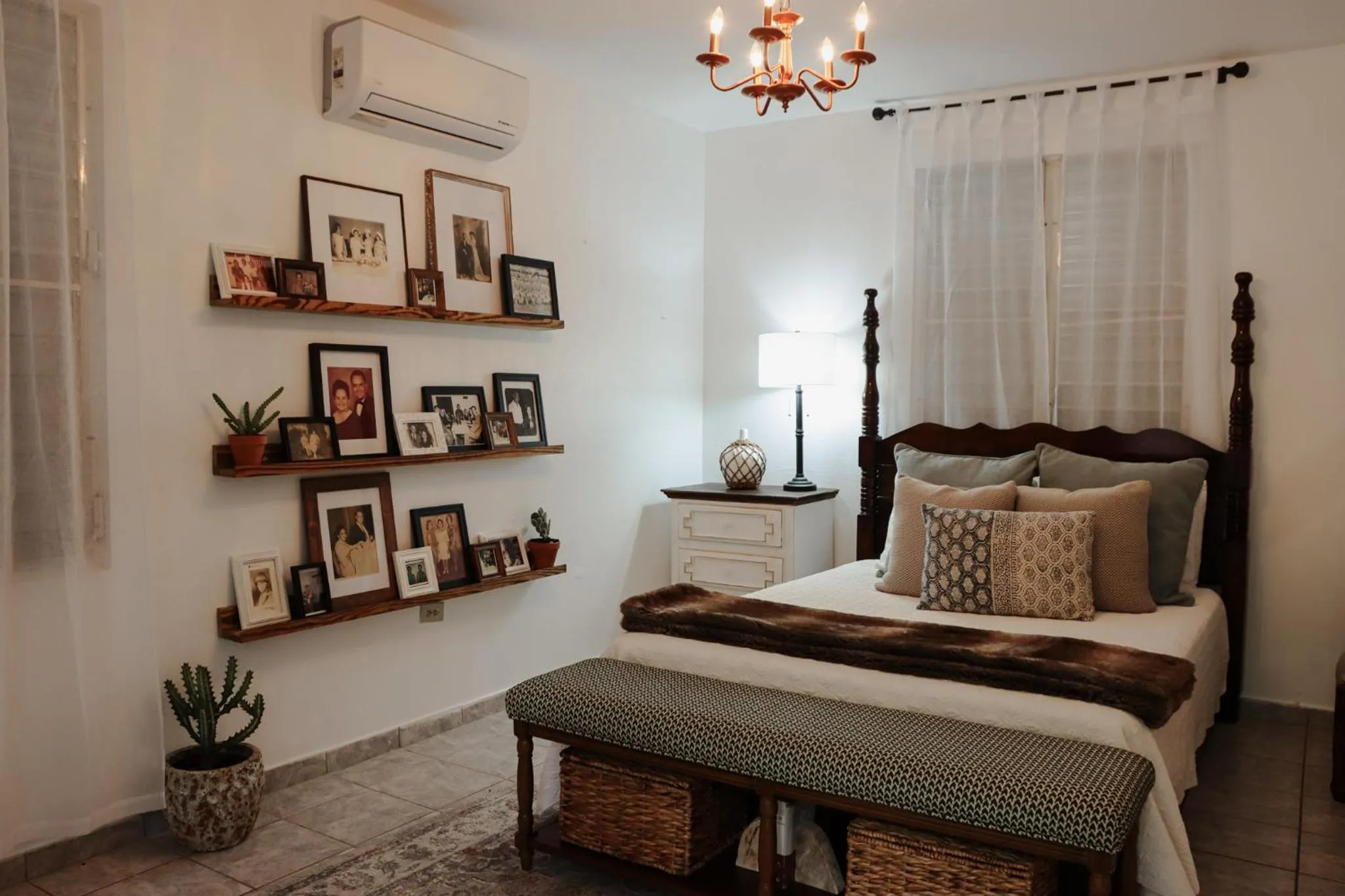 View (from property/room), Bed in Hacienda Tres Casitas