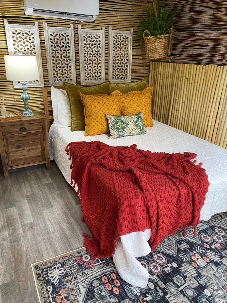 View (from property/room), Bed in Hacienda Tres Casitas