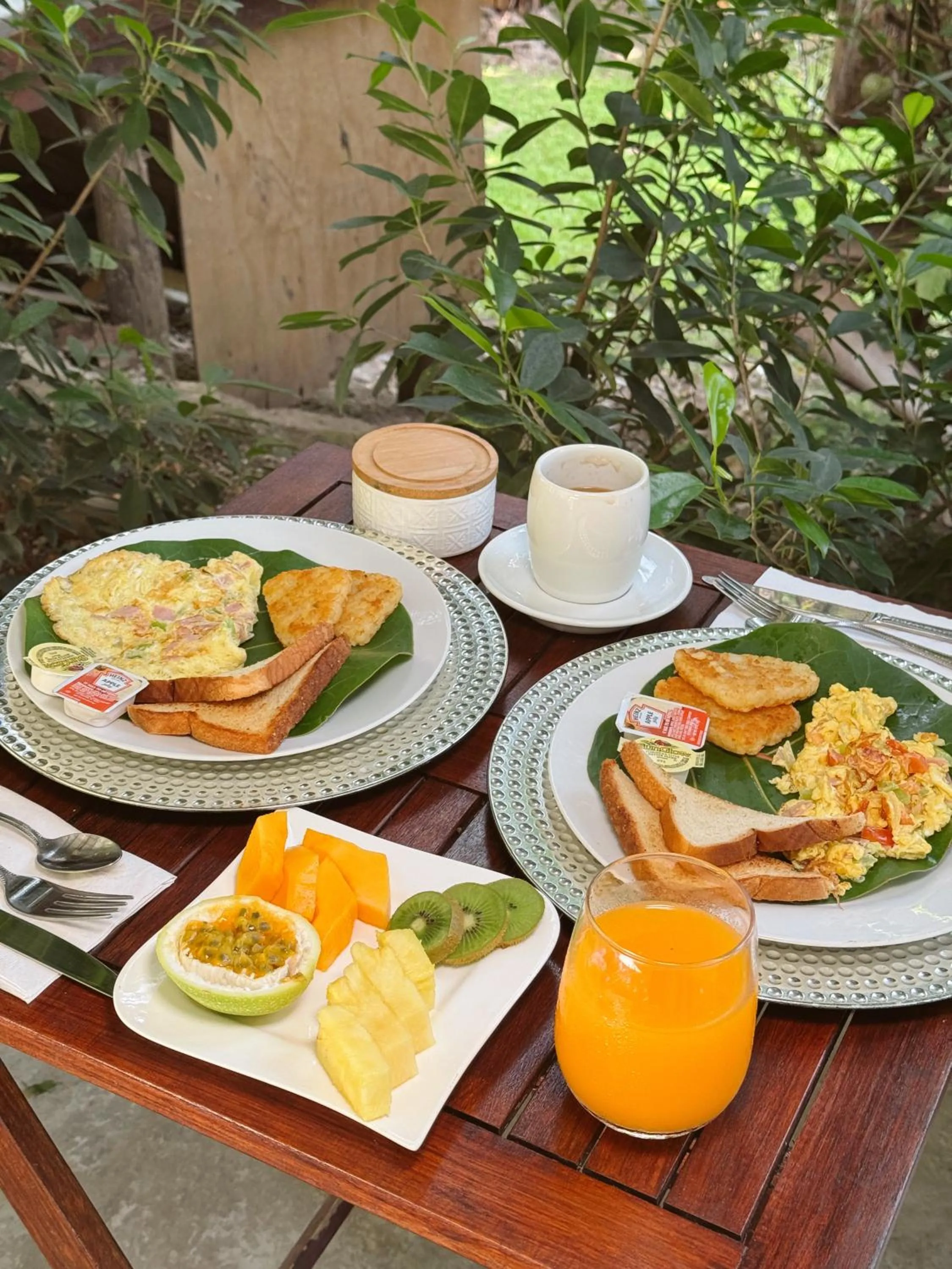 Breakfast in Hacienda Tres Casitas