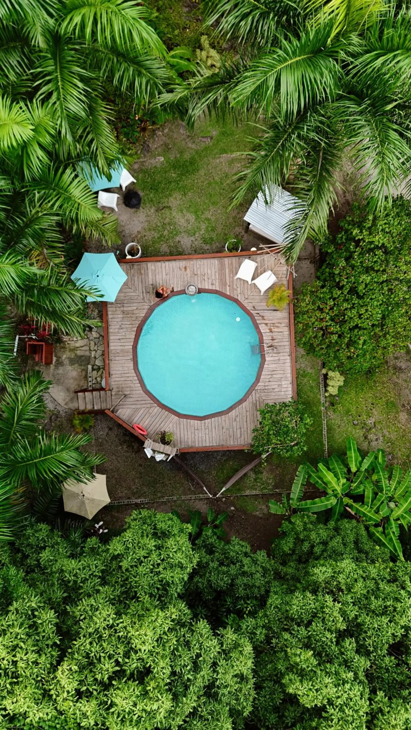 Pool view in Hacienda Tres Casitas