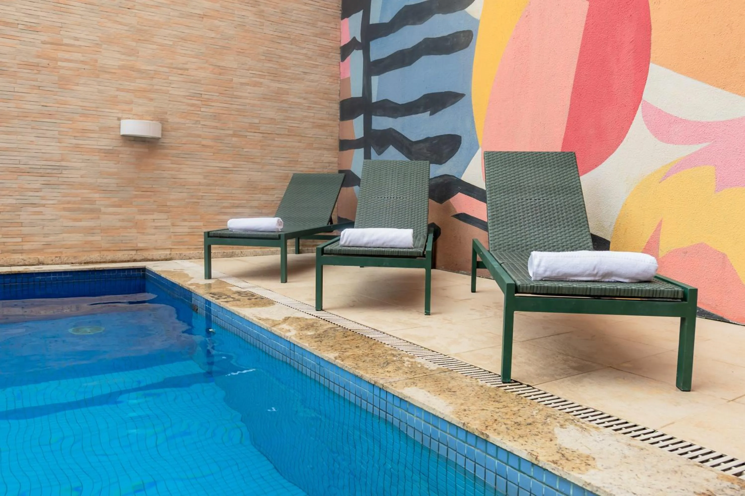 Swimming pool in ibis Styles Belem Nazare