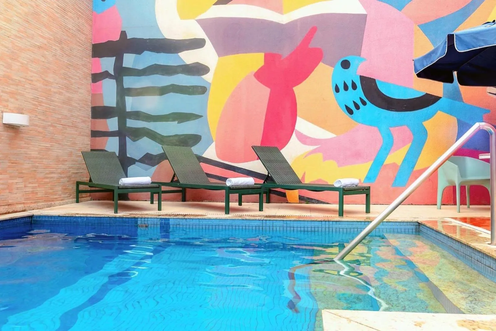 Swimming pool in ibis Styles Belem Nazare