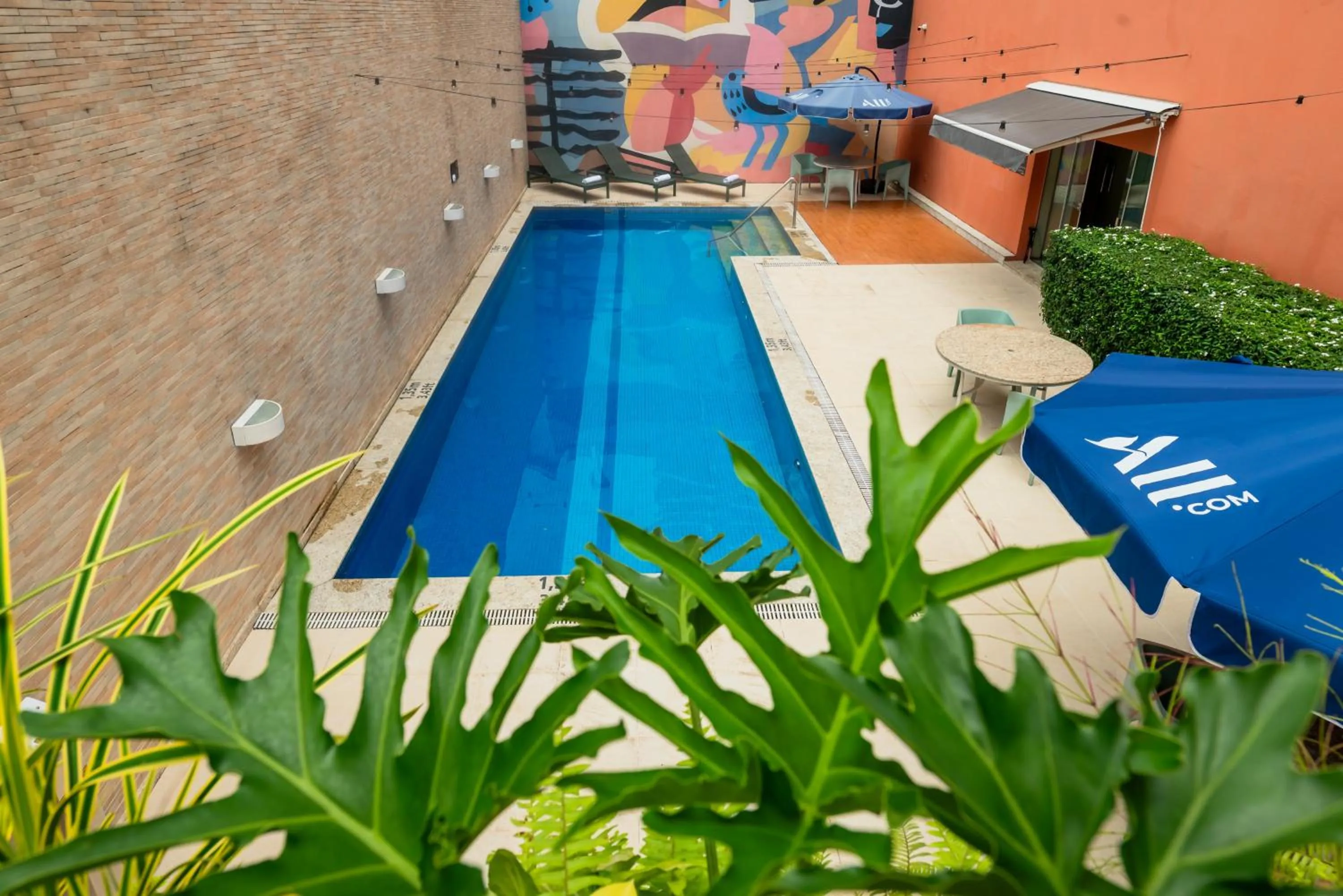 Swimming pool in ibis Styles Belem Nazare