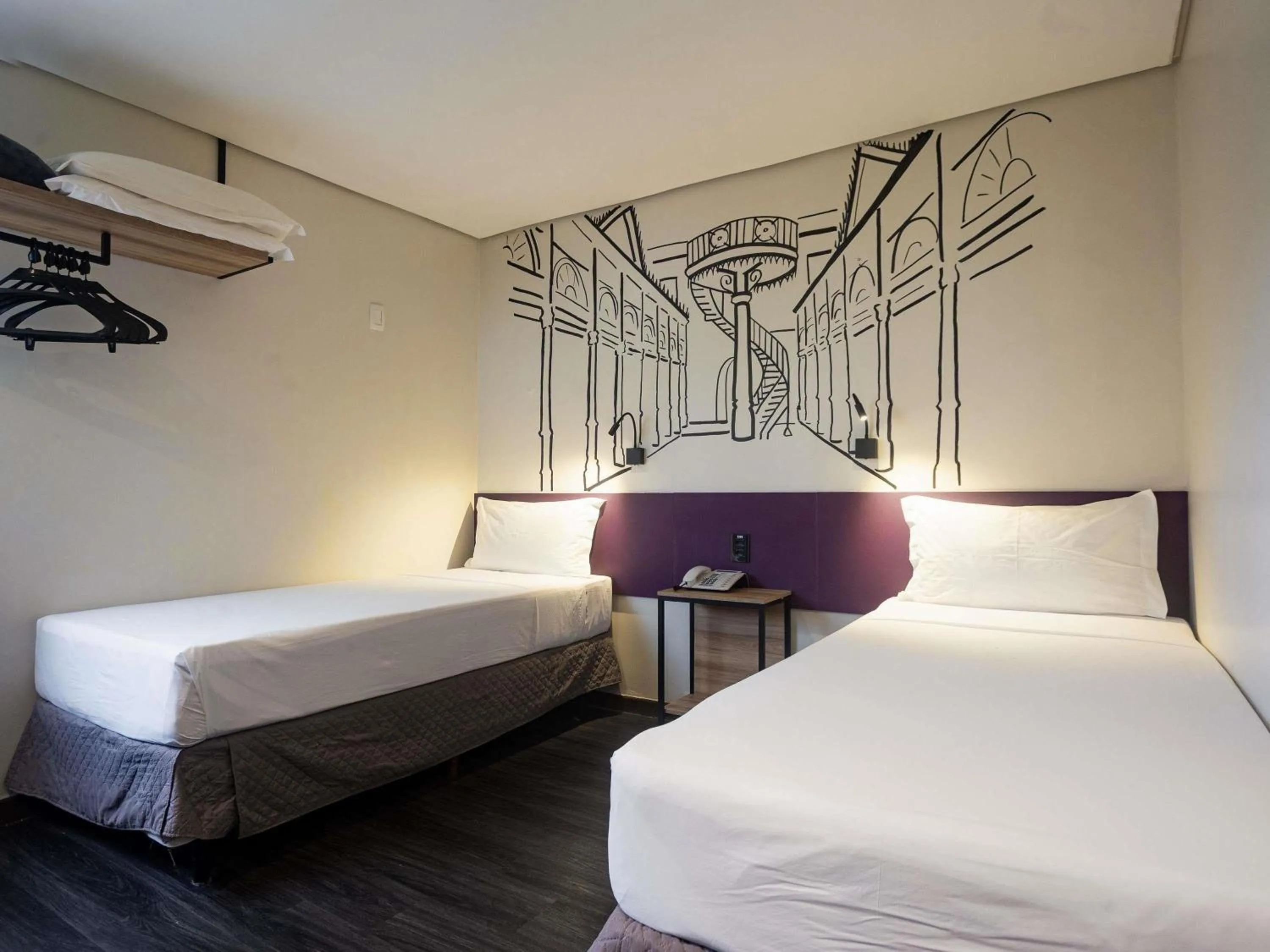 Bedroom, Bed in ibis Styles Belem Nazare