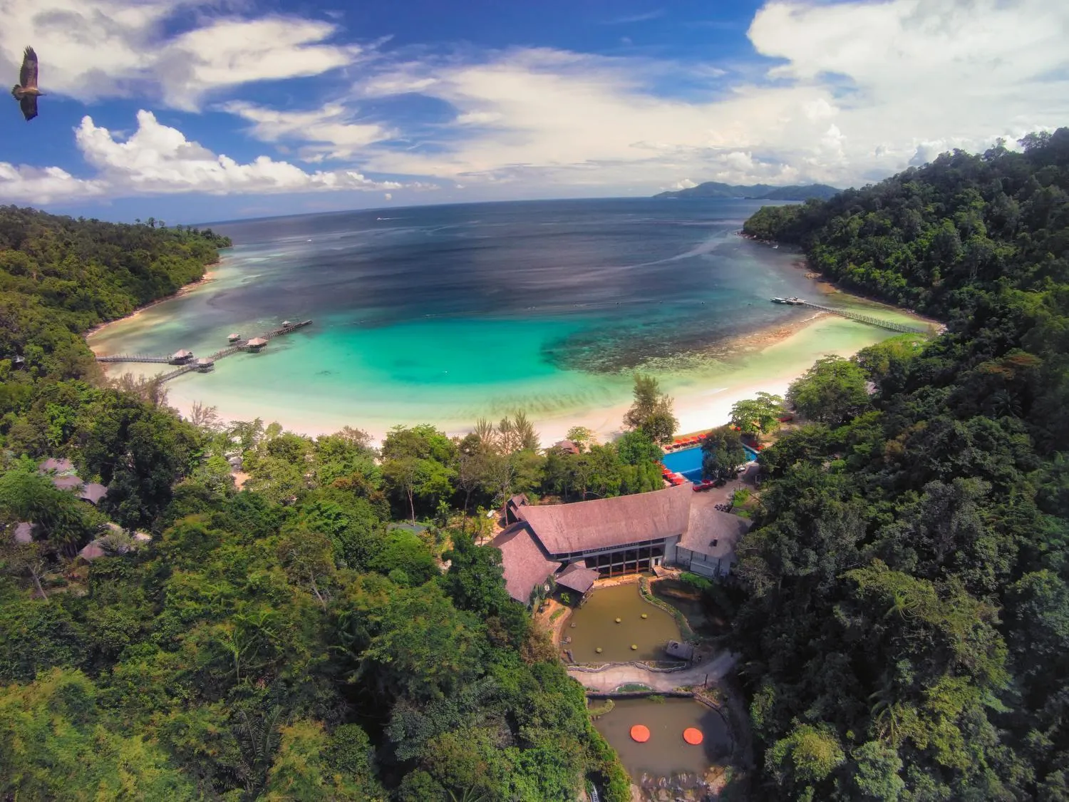 Bird's eye view in Bunga Raya Island Resort & Spa
