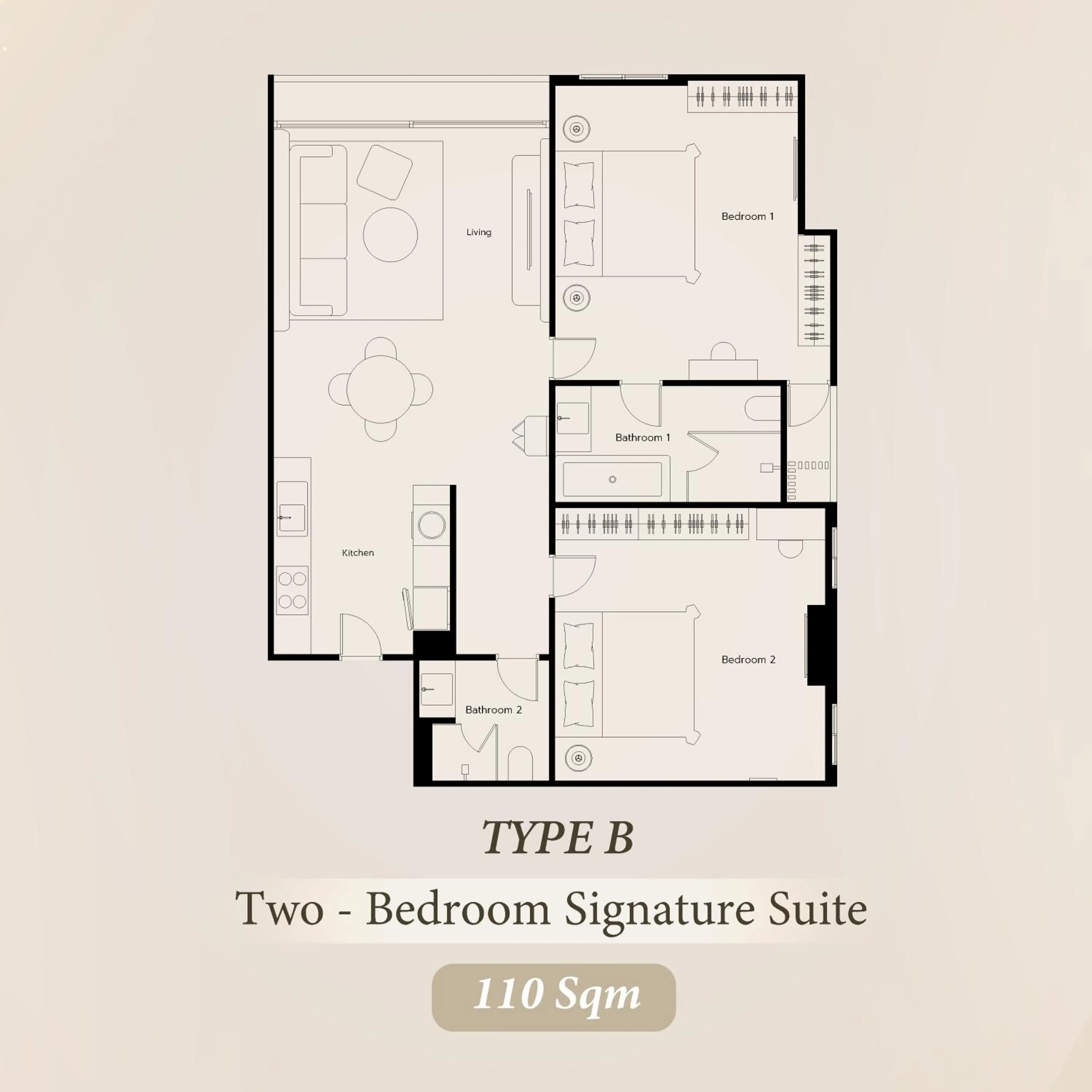 Floor plan in Bliston Suwan Park View