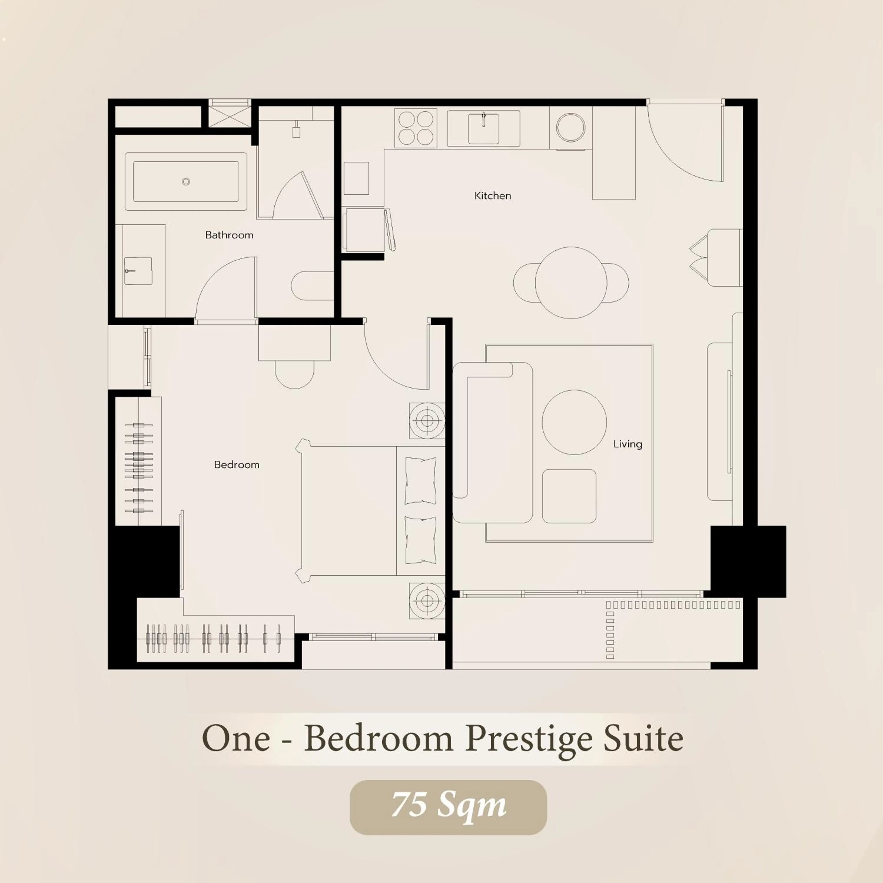Floor plan in Bliston Suwan Park View