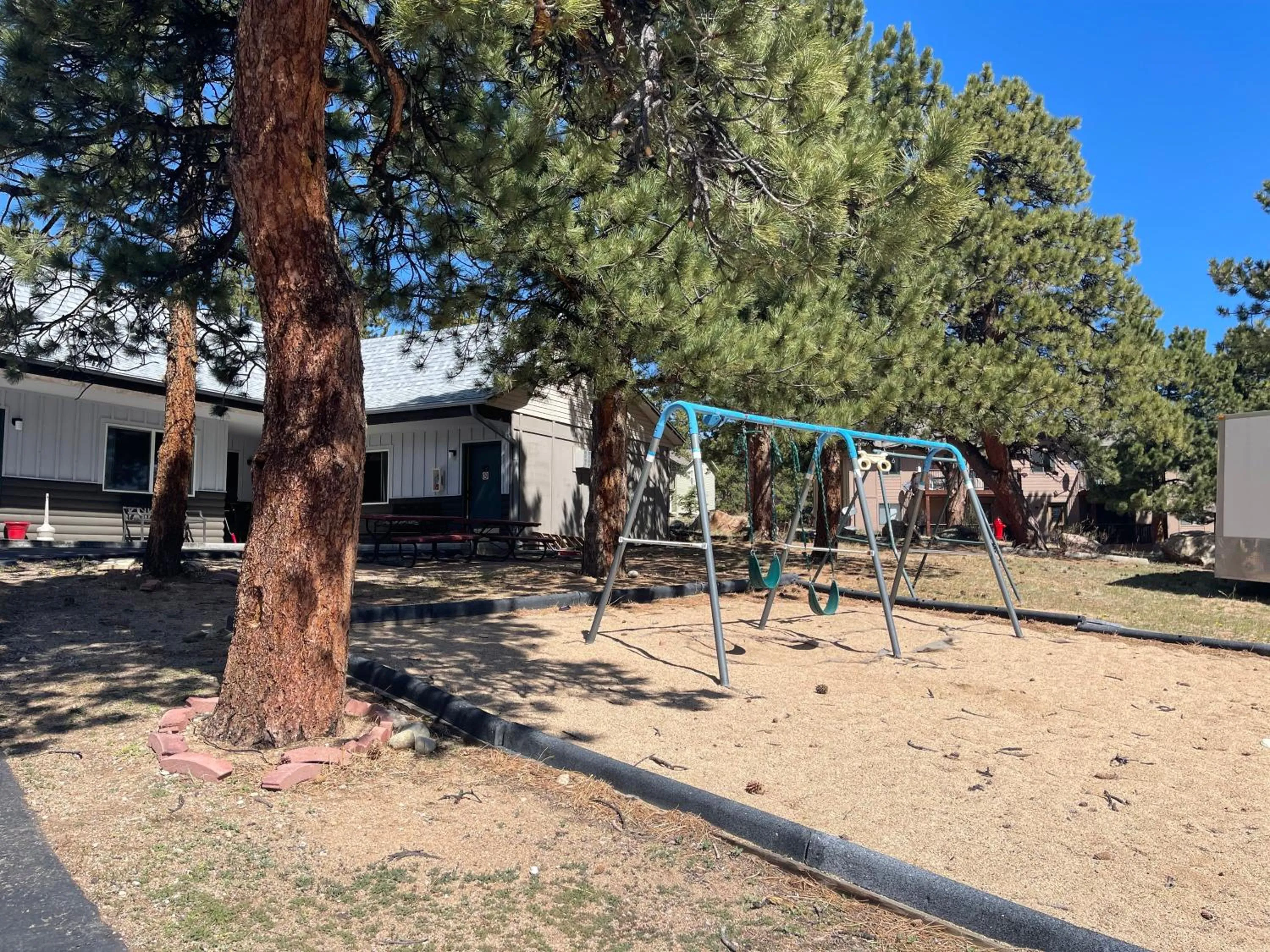 Children play ground in Saddle & Surrey Motel