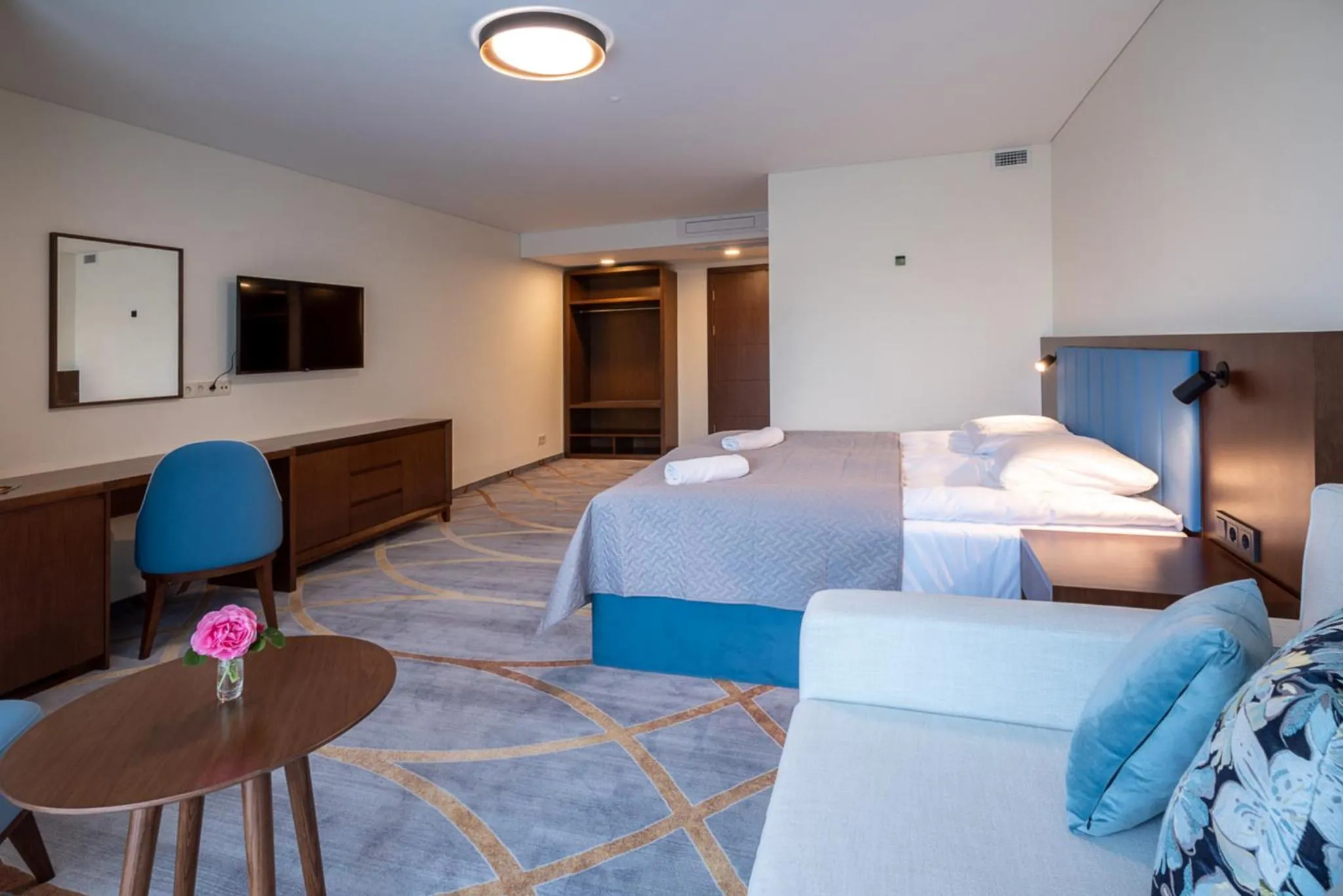 Communal lounge/ TV room, Bed in Auksinės Kopos