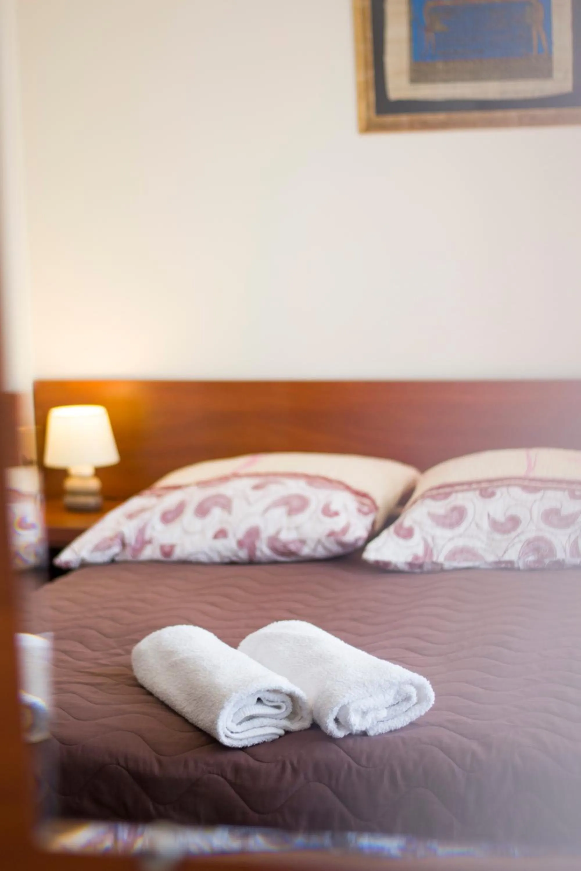 Bed in RAMZES-pokoje z balkonami,parking,Blisko do plaży Ustka