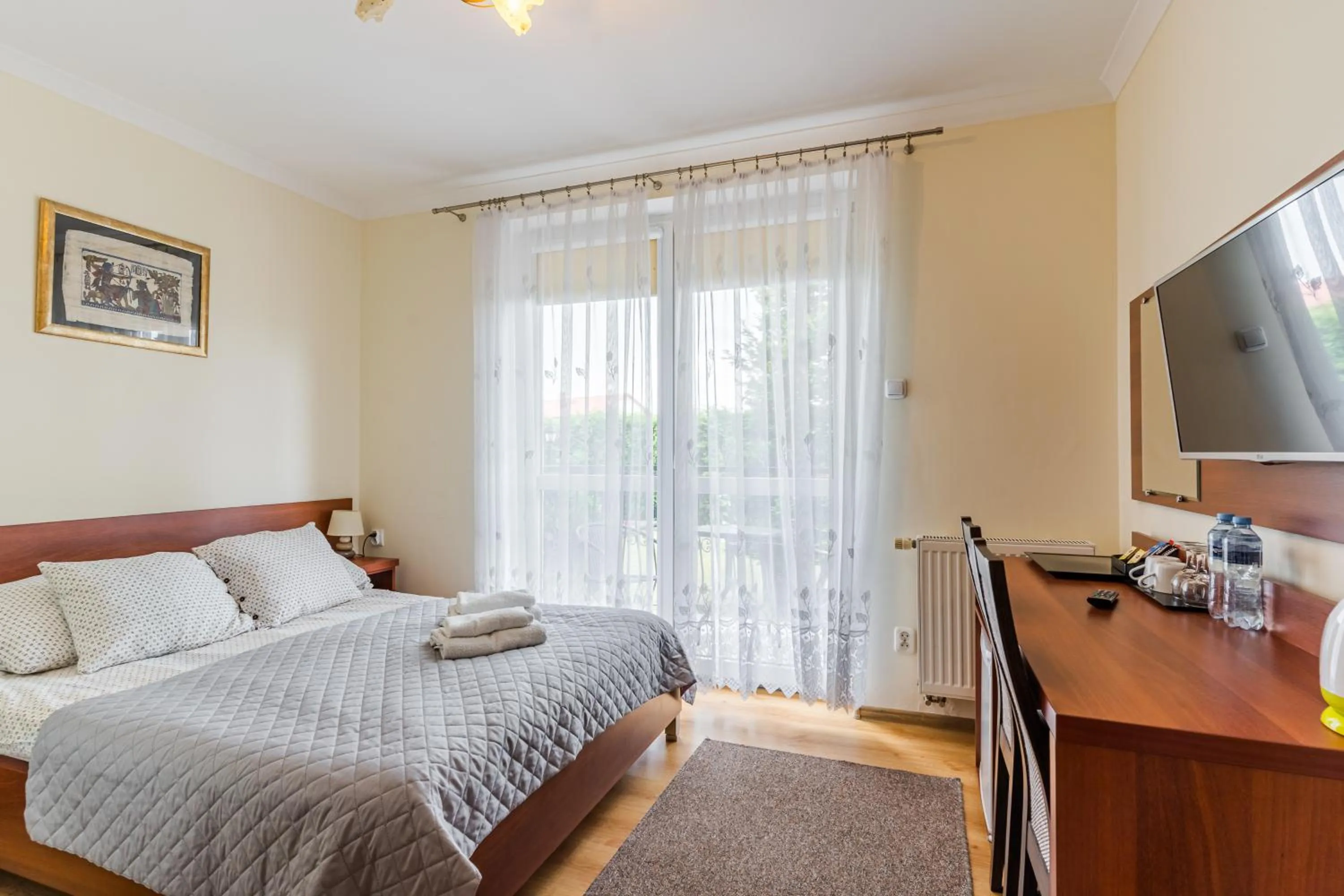 Bed in RAMZES-pokoje z balkonami,parking,Blisko do plaży Ustka